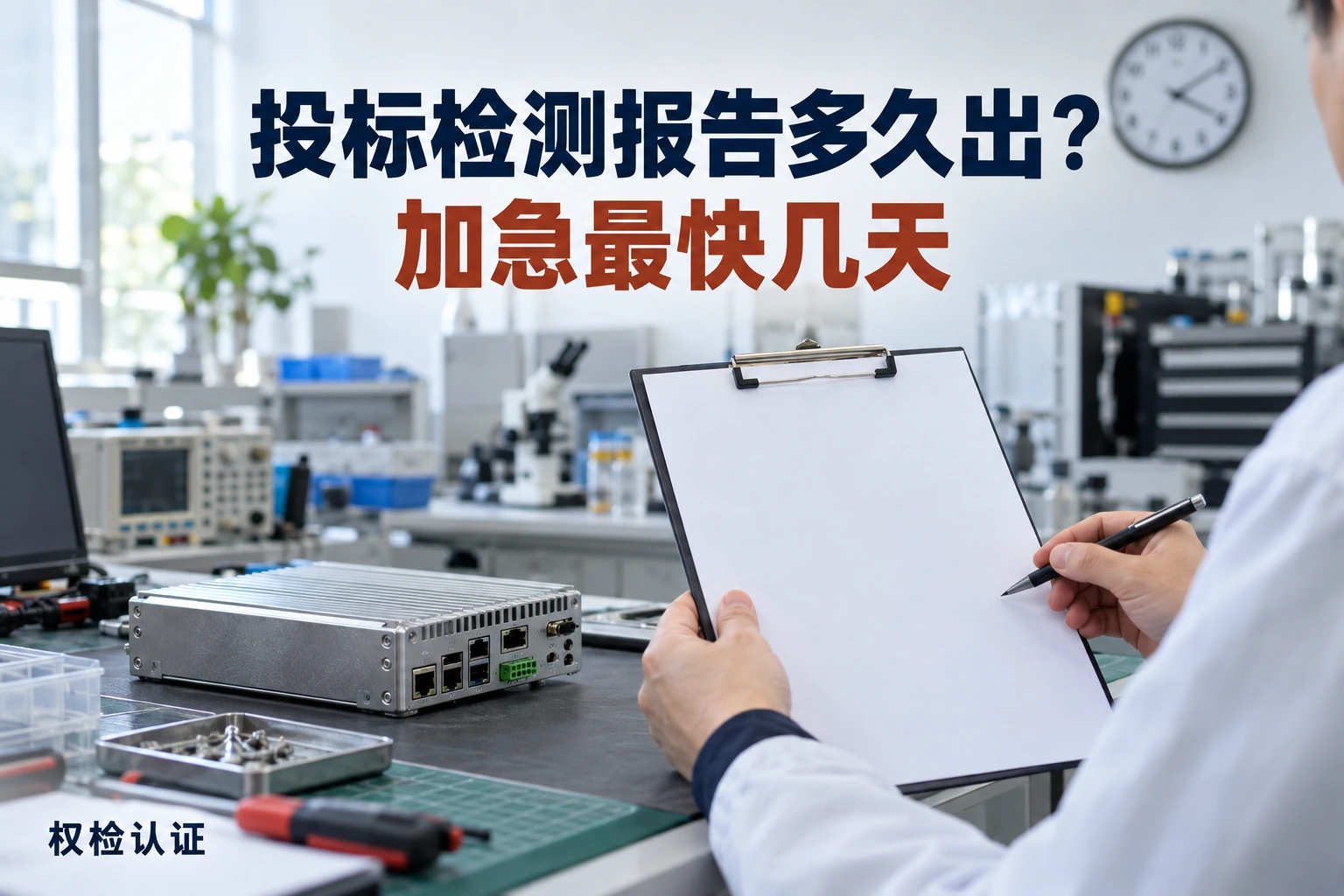 投标检测报告多久出?加急最快几天,权检认证AI业务场景封面