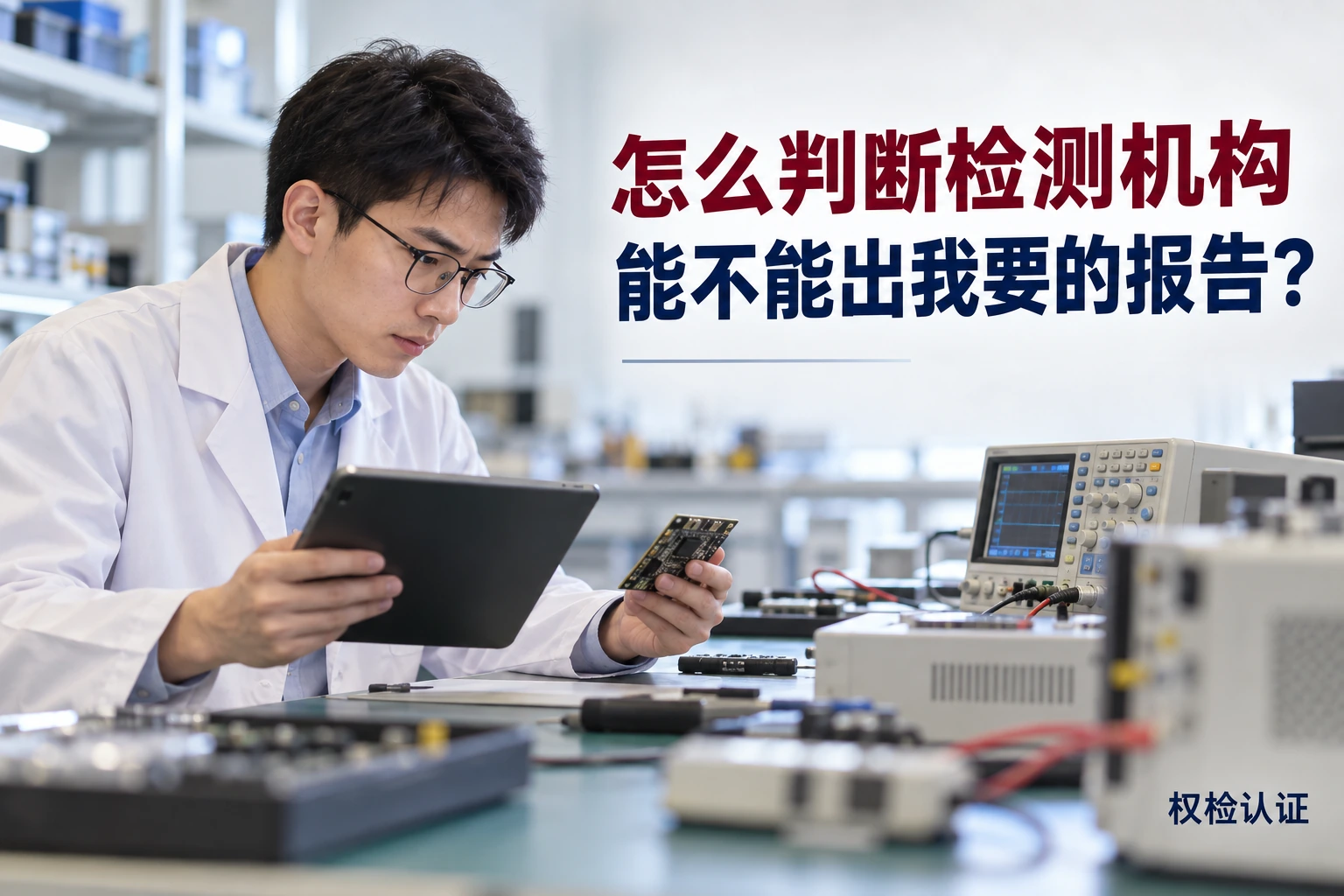 怎么判断检测机构能不能出我要的报告?,权检认证AI业务场景封面