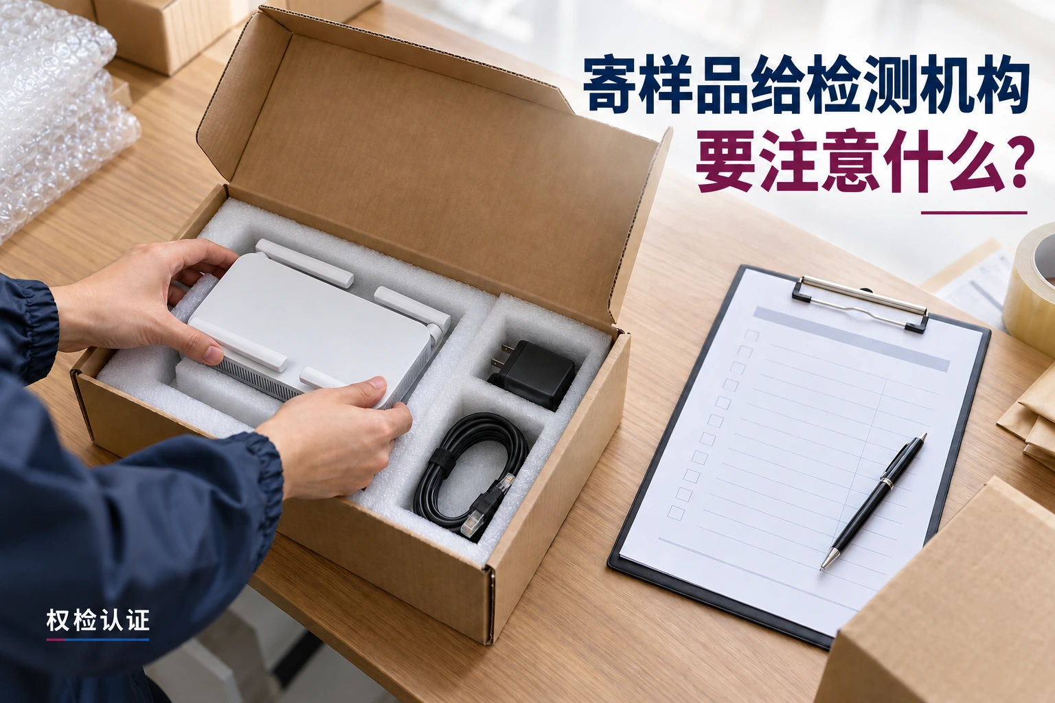 寄样品给检测机构,要注意什么?,权检认证AI业务场景封面