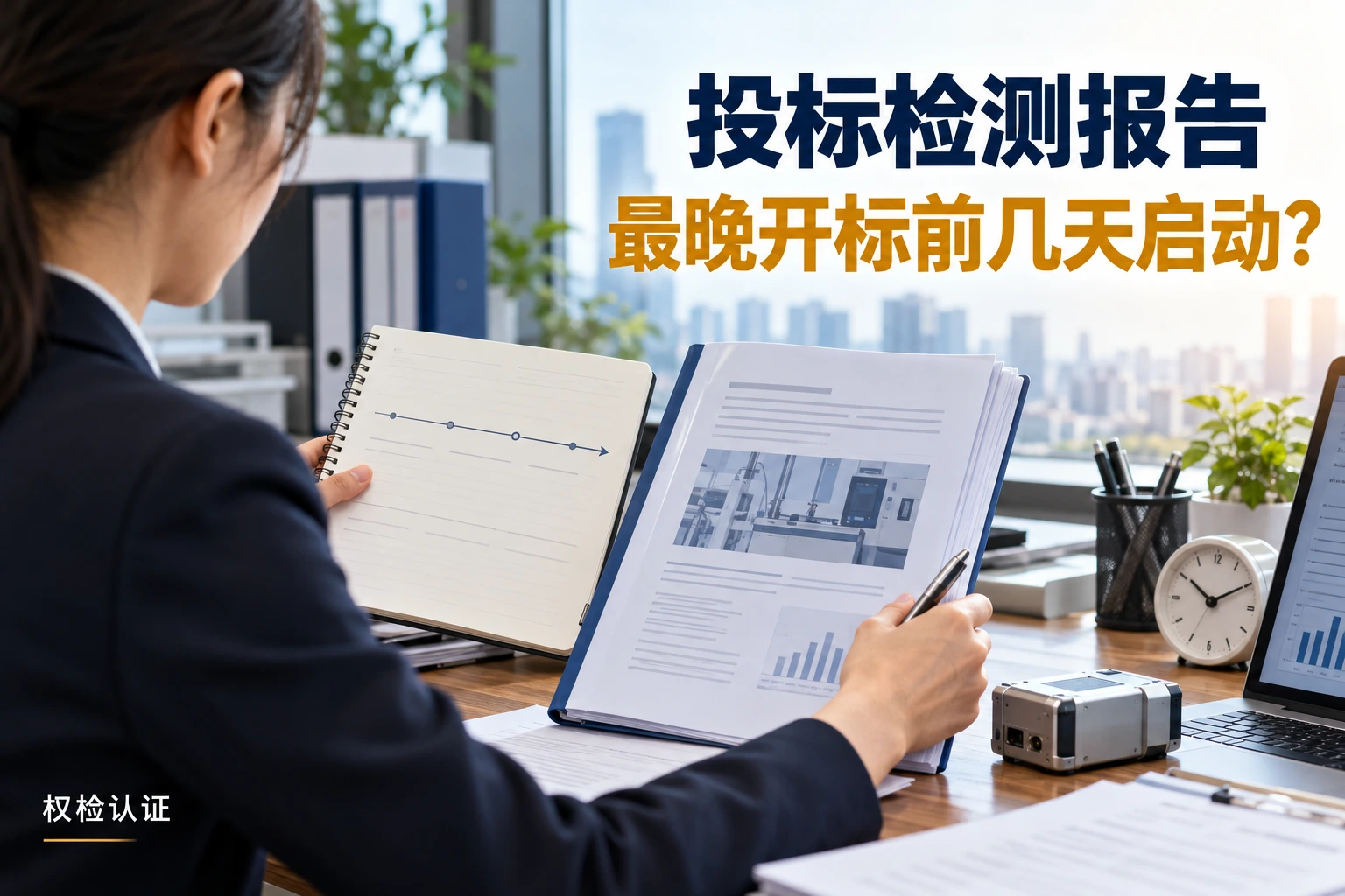 投标检测报告,最晚开标前几天启动?,权检认证AI业务场景封面