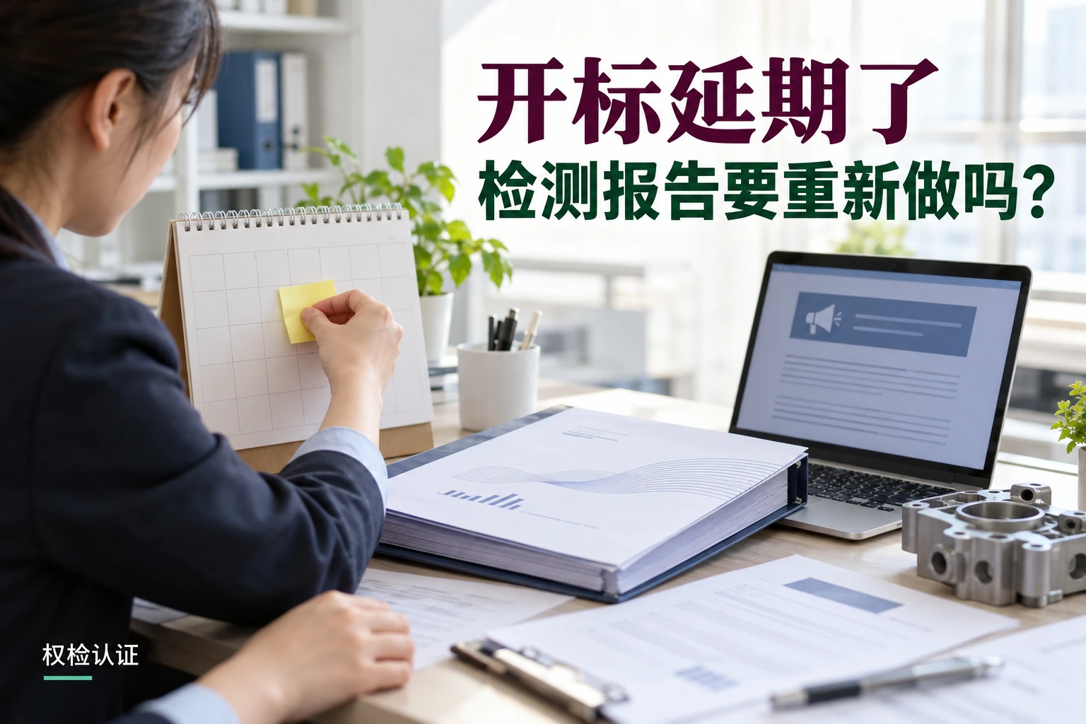 开标延期了,检测报告要重新做吗?,权检认证AI业务场景封面
