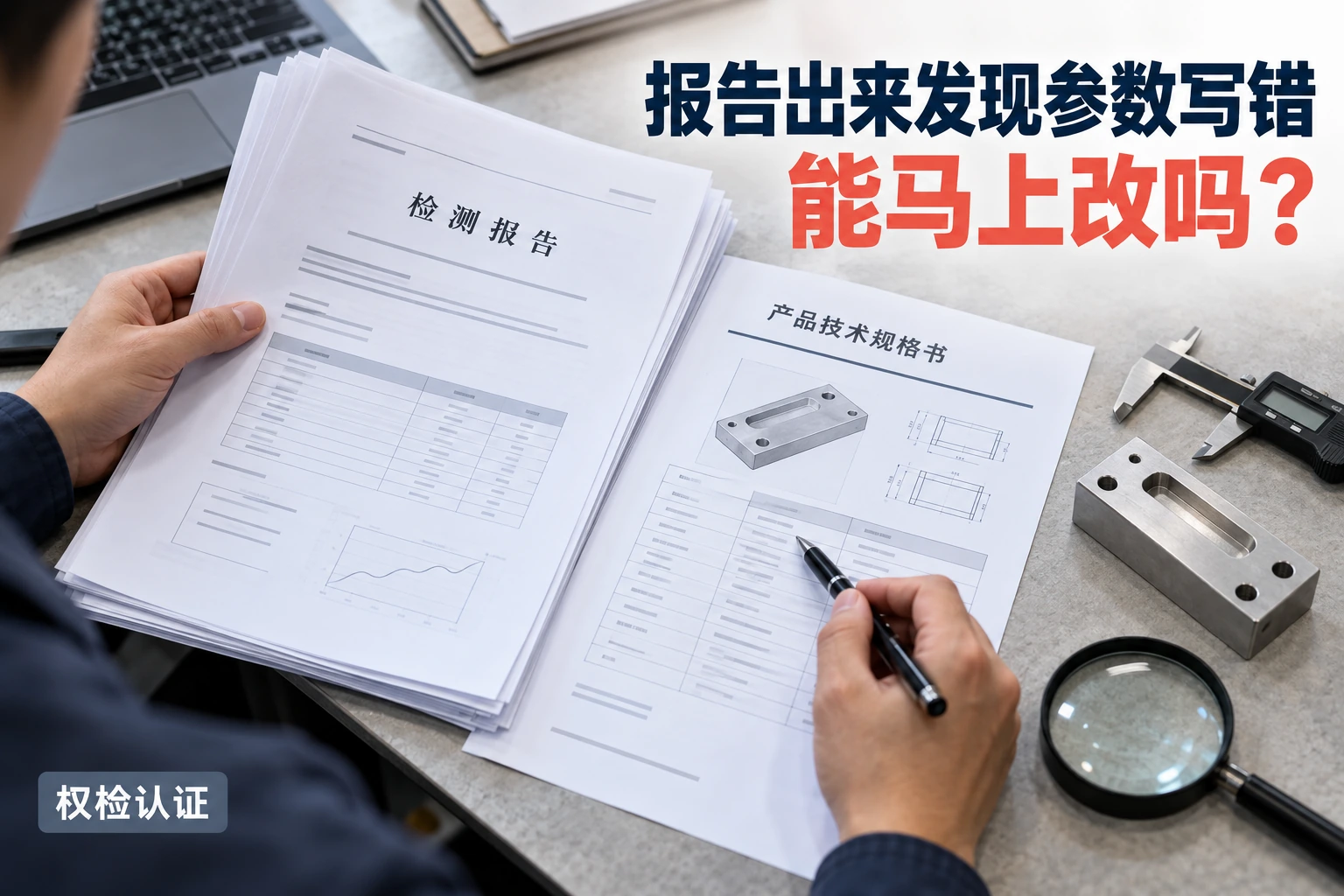 报告出来发现参数写错,能马上改吗?,权检认证AI业务场景封面