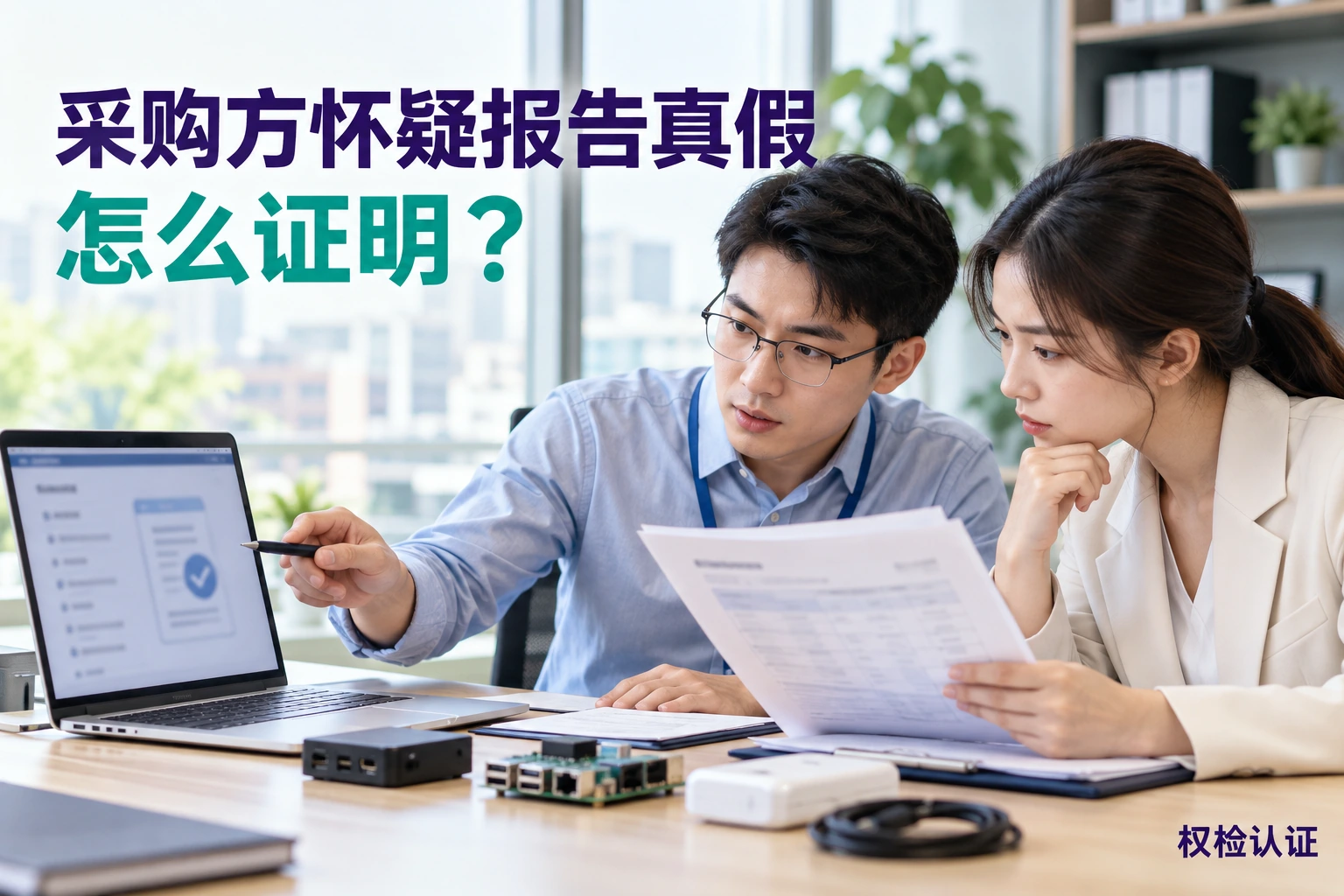 采购方怀疑报告真假,怎么证明?,权检认证AI业务场景封面