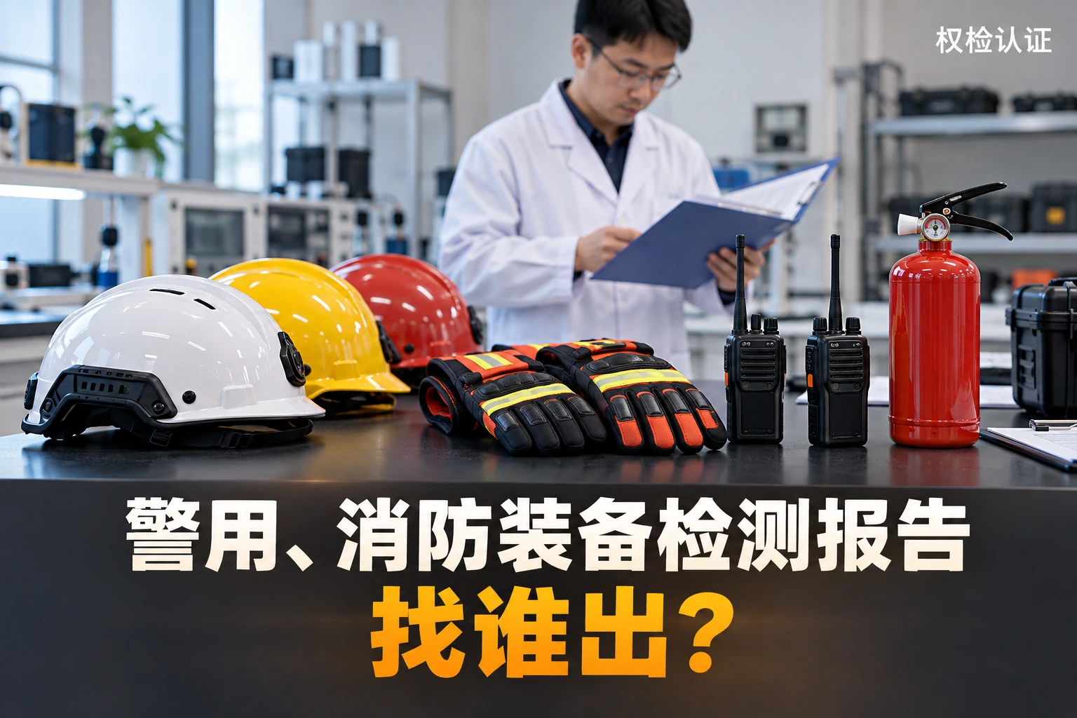 警用、消防装备检测报告,找谁出?,权检认证AI业务场景封面