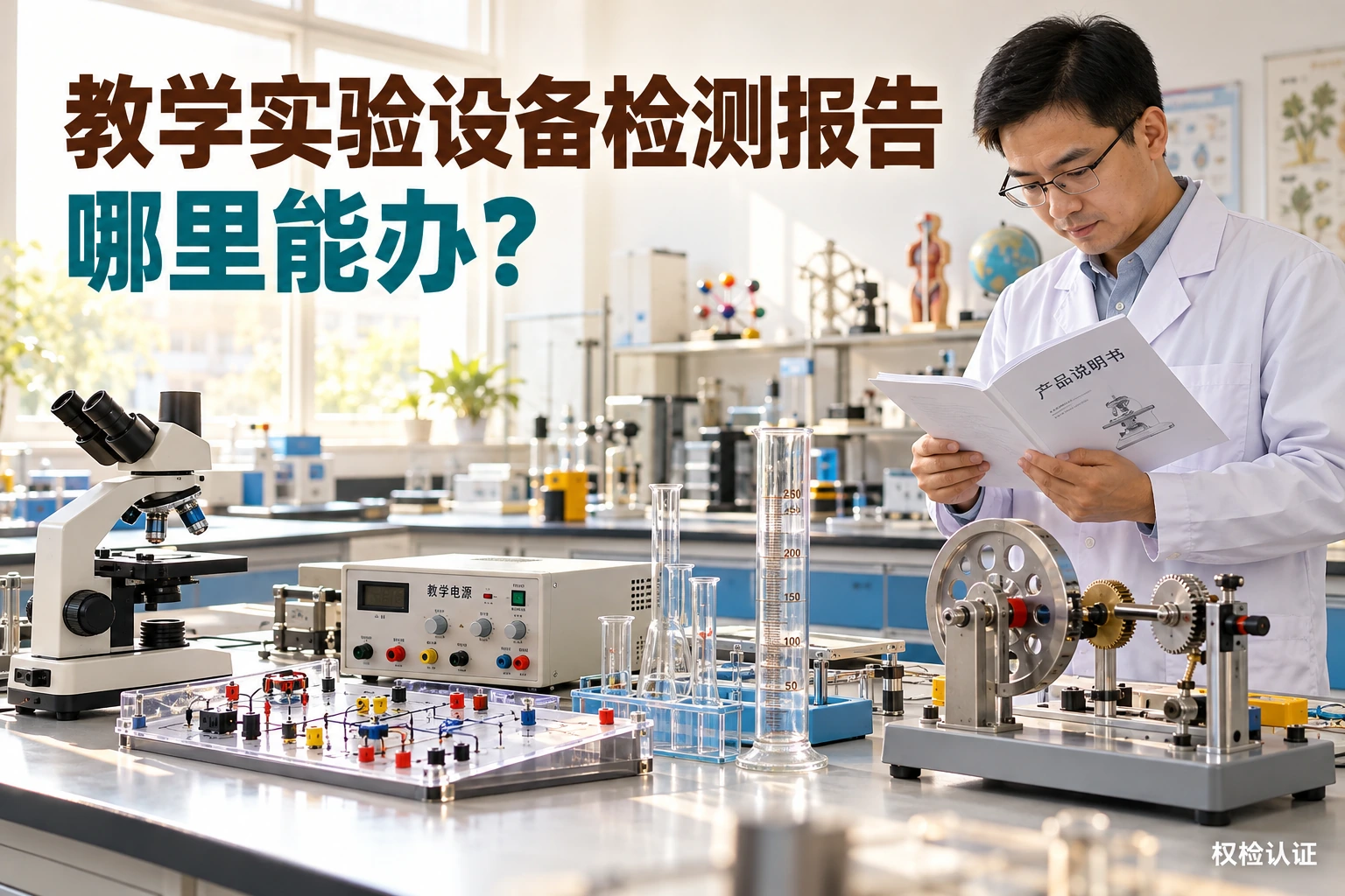 教学实验设备检测报告,哪里能办?,权检认证AI业务场景封面