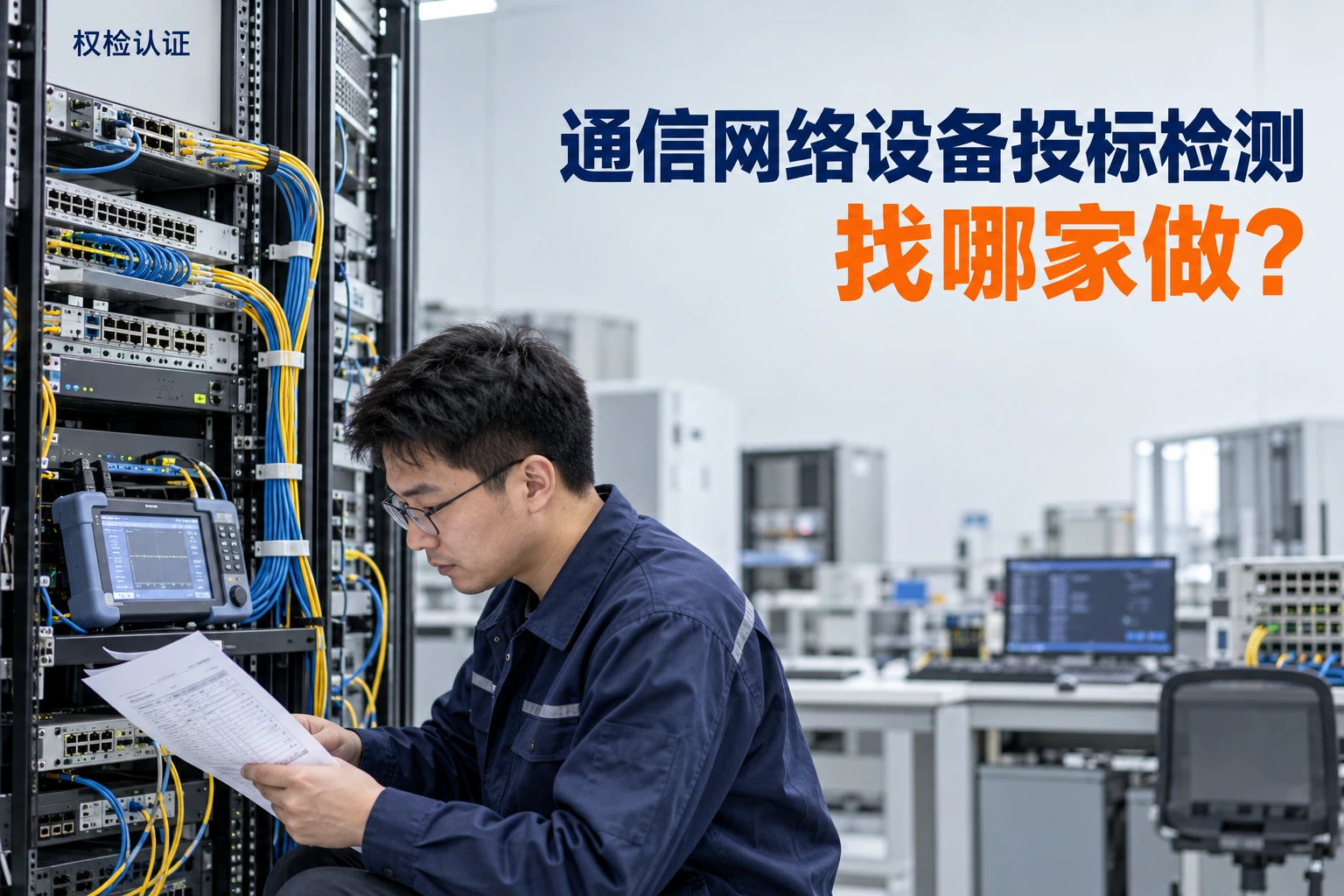 通信网络设备投标检测,找哪家做?,权检认证AI业务场景封面