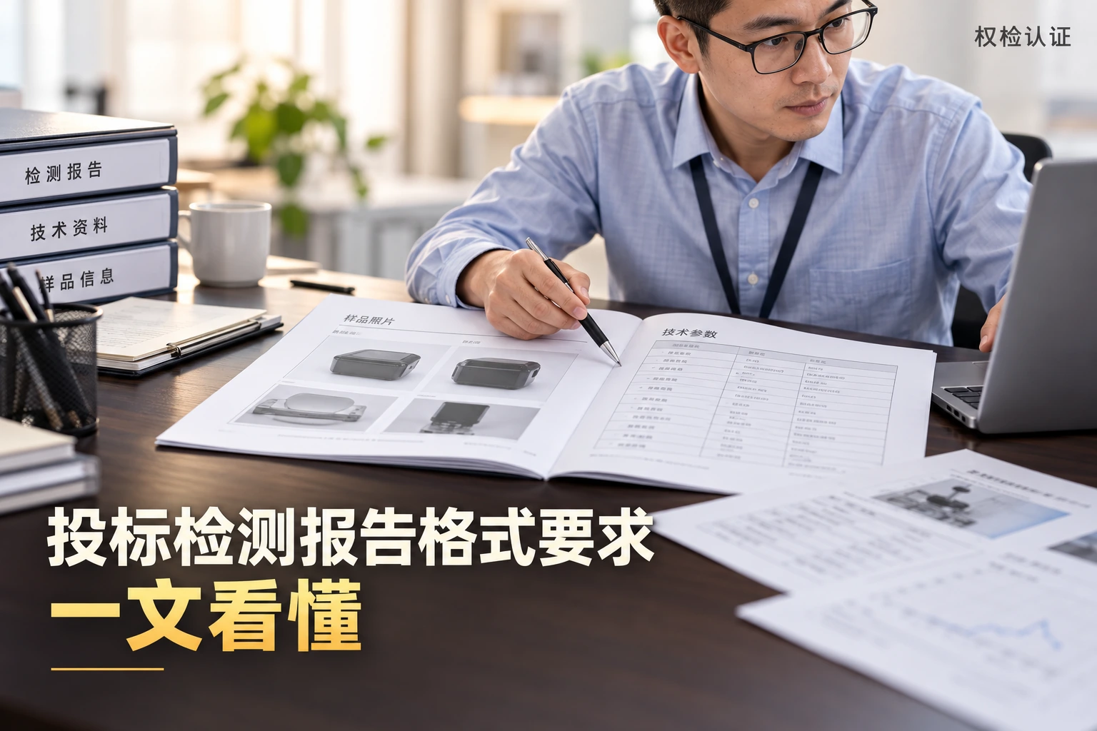 投标检测报告格式要求,一文看懂,权检认证AI业务场景封面