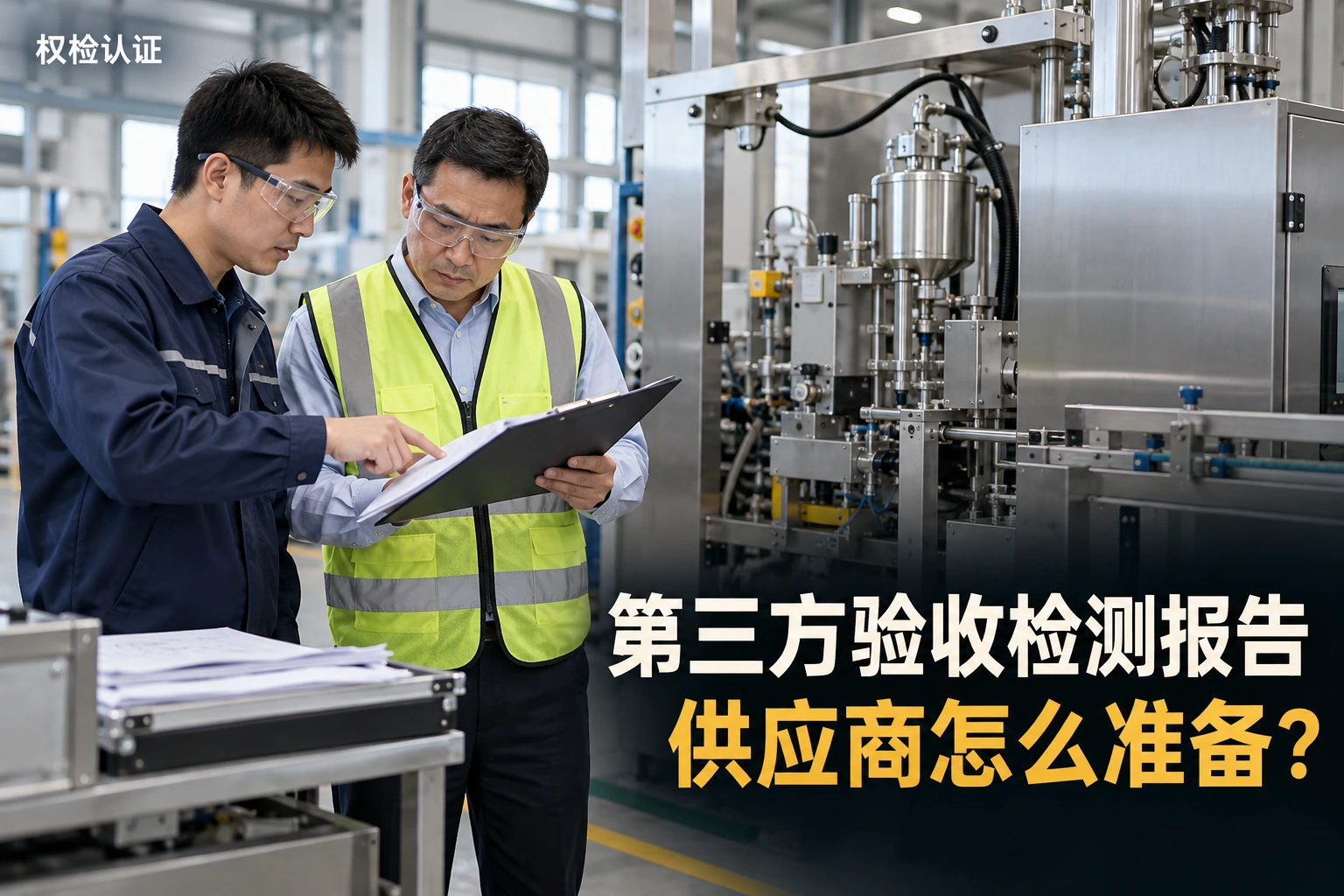第三方验收检测报告,供应商怎么准备,权检认证AI业务场景封面