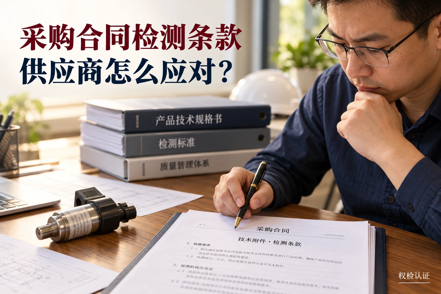 采购合同检测条款,供应商怎么应对,权检认证AI业务场景封面