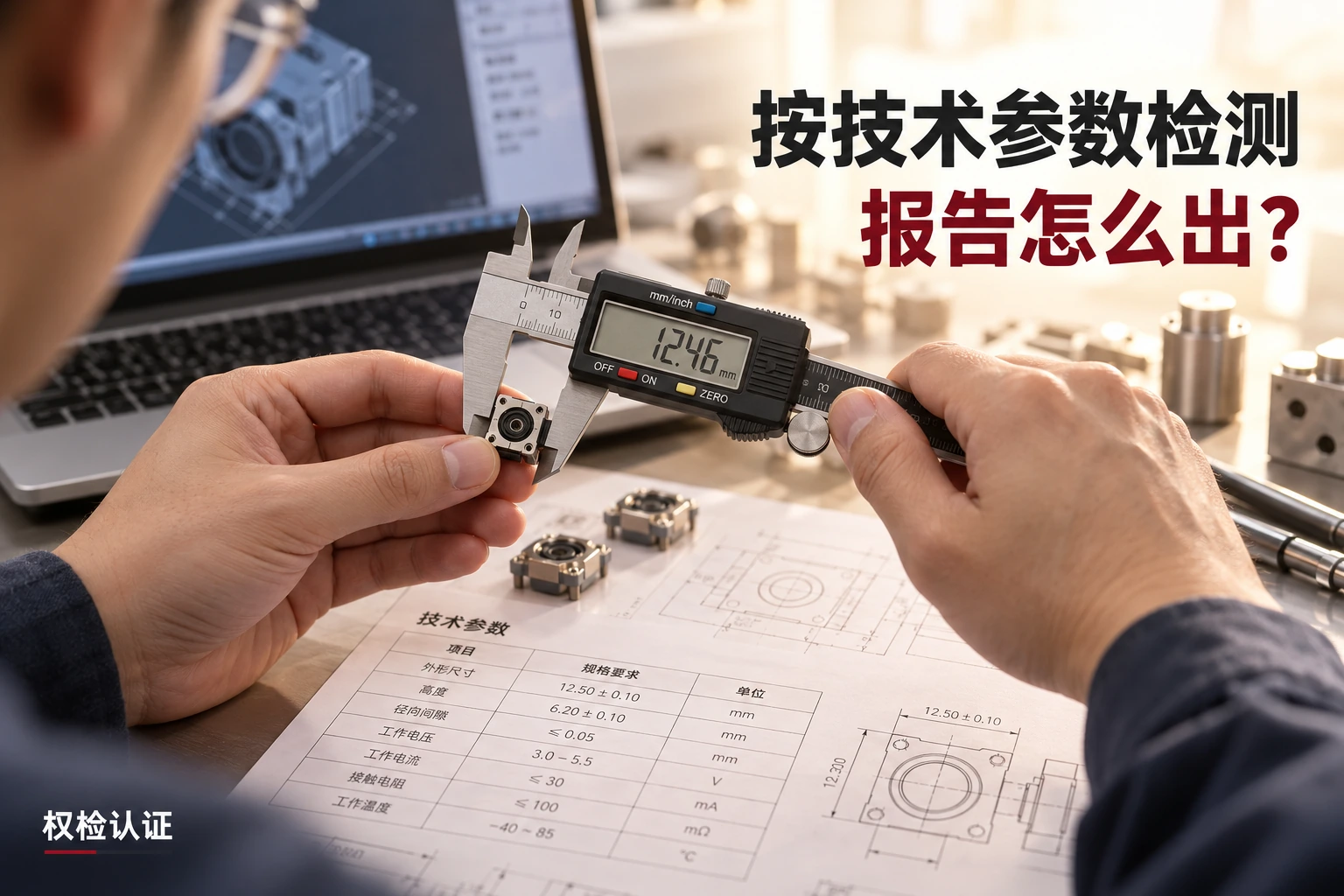 按技术参数检测,报告怎么出,权检认证AI业务场景封面