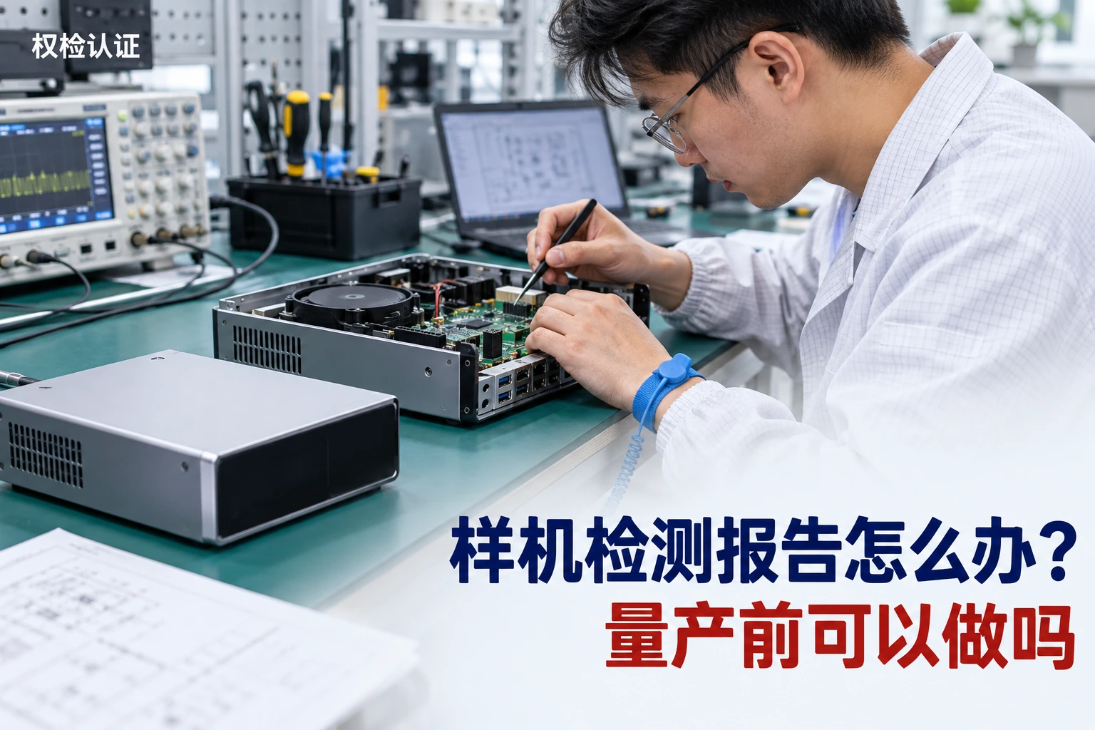 样机检测报告怎么办?量产前可做,权检认证AI业务场景封面