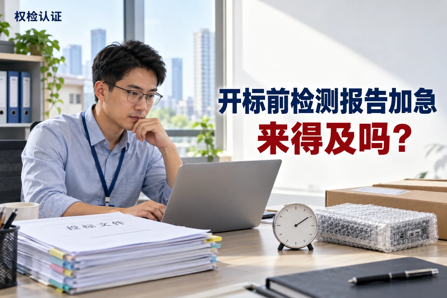 开标前检测报告加急,来得及吗,权检认证AI业务场景封面