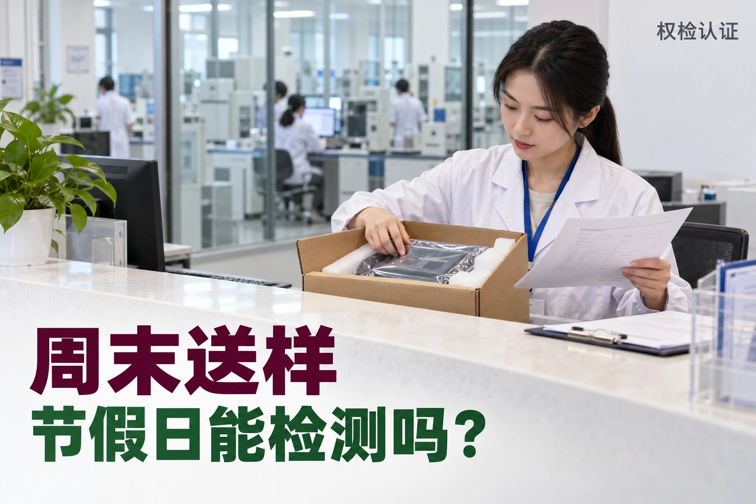 检测报告周末送样,节假日能检测吗,权检认证AI业务场景封面