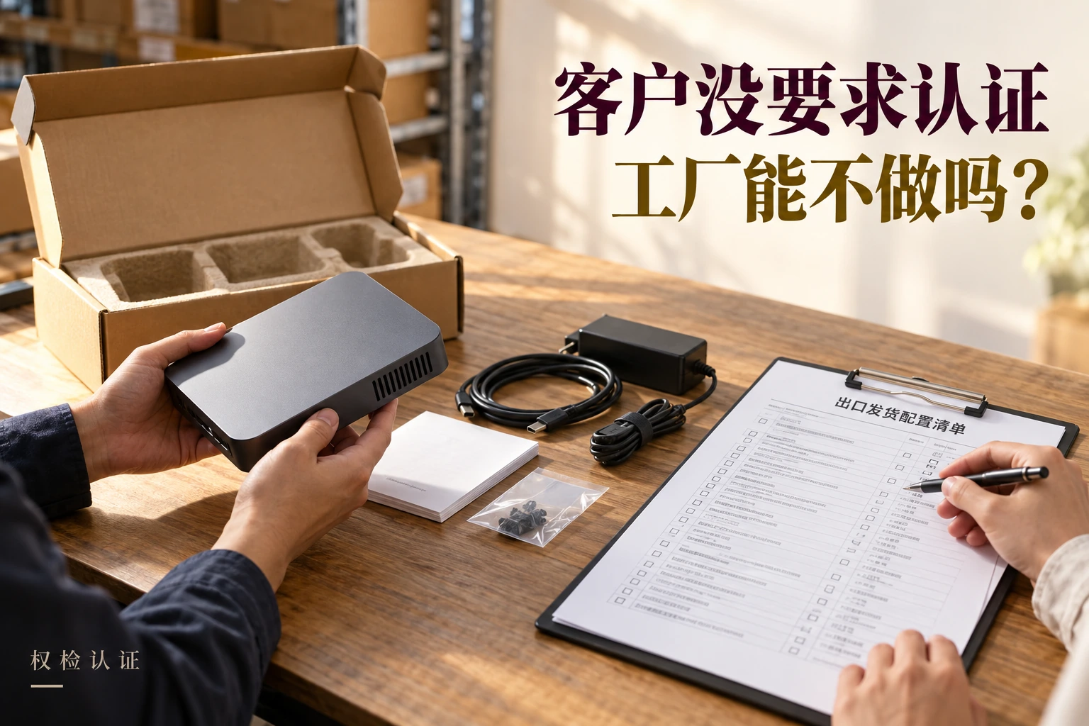国外客户没要求认证,工厂能不做吗?,权检认证AI业务场景封面