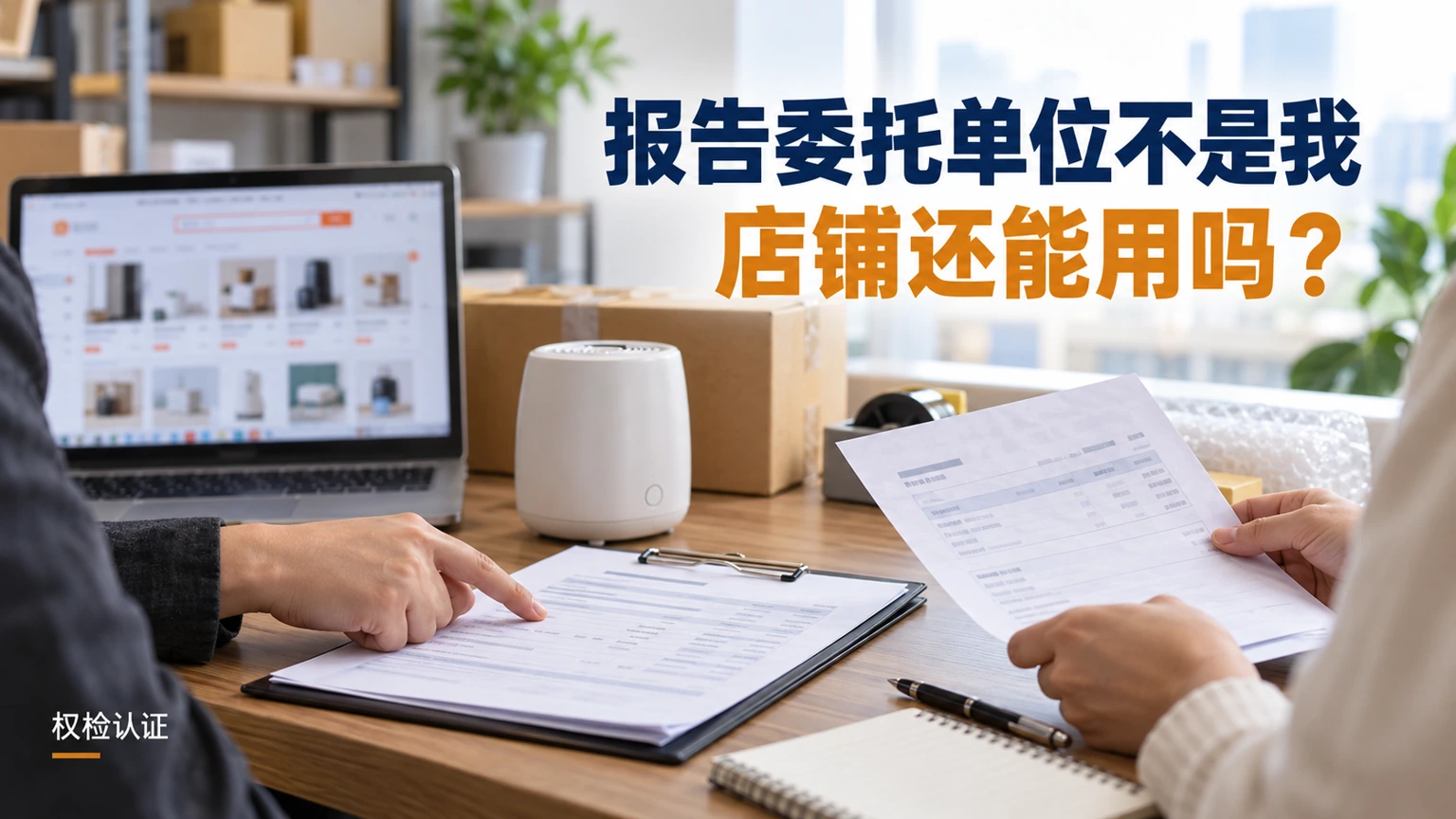 报告委托单位不是我,店铺还能用吗?,权检认证AI业务场景封面