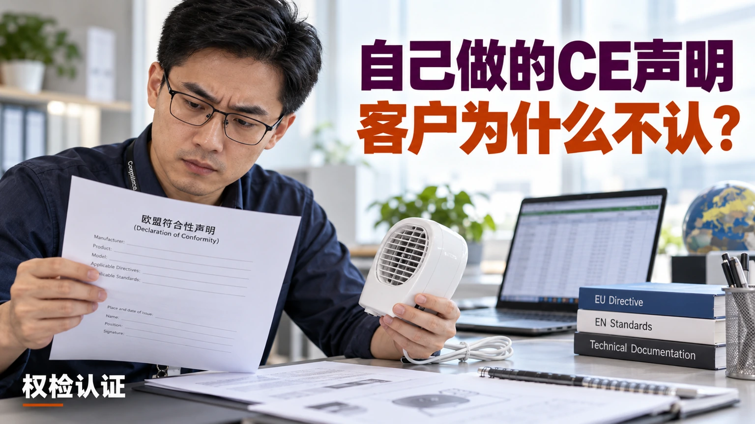 自己做的CE声明,客户为什么不认?,权检认证AI业务场景封面