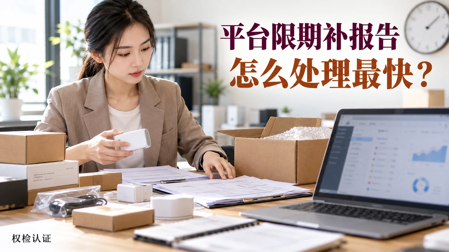 平台限期补报告,怎么处理最快?,权检认证AI业务场景封面
