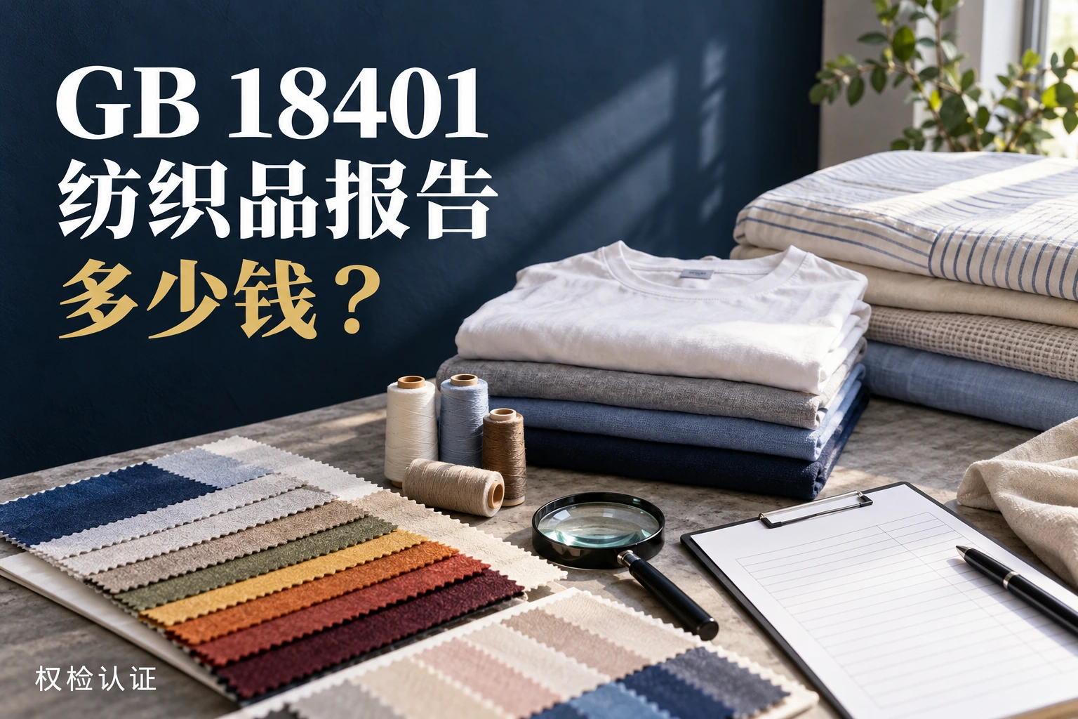GB 18401纺织品报告多少钱?,权检认证AI业务场景封面