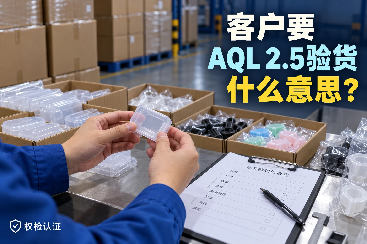 客户要AQL 2.5验货,什么意思?,权检认证AI业务场景封面