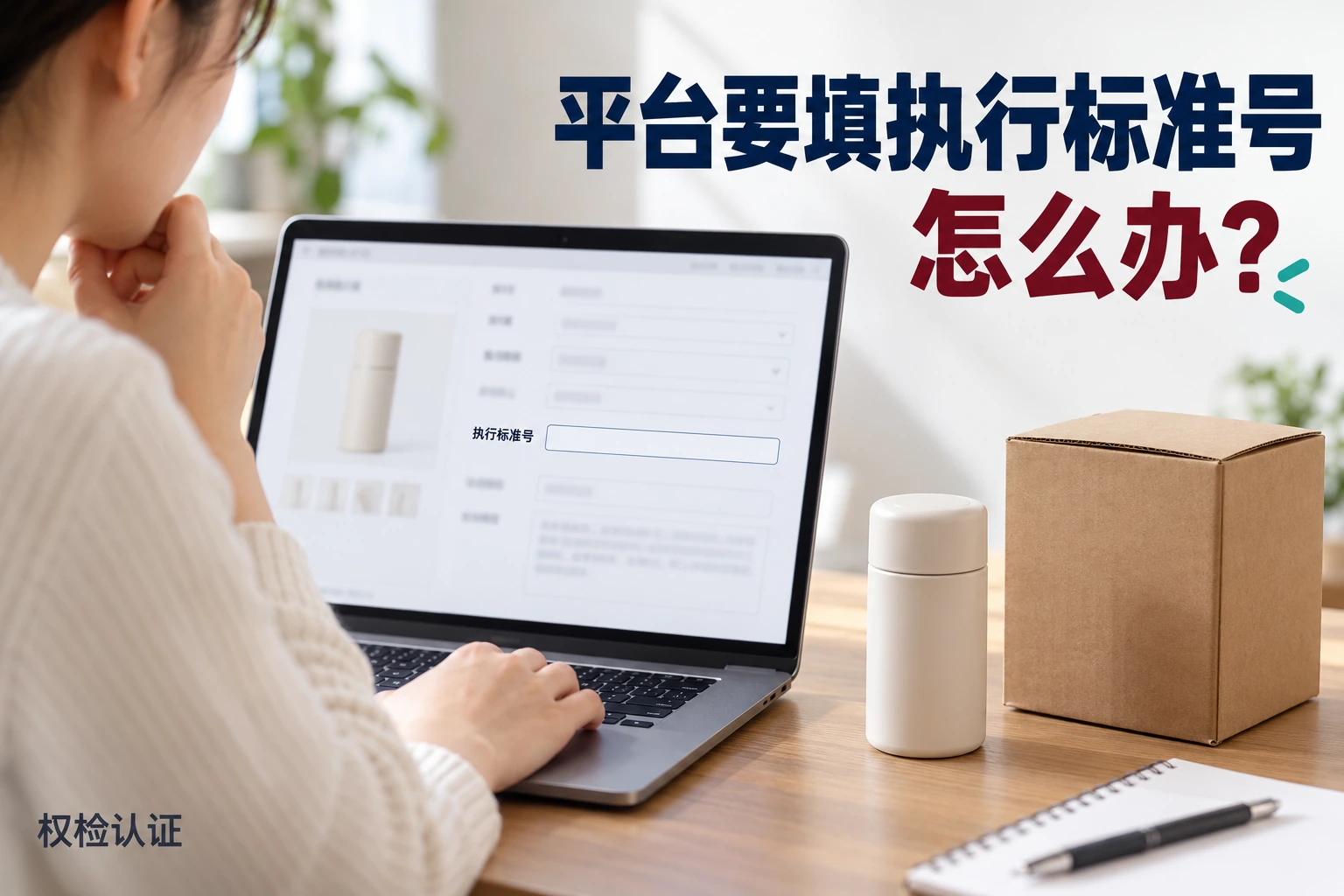 电商平台要填执行标准号,怎么办?,权检认证AI业务场景封面
