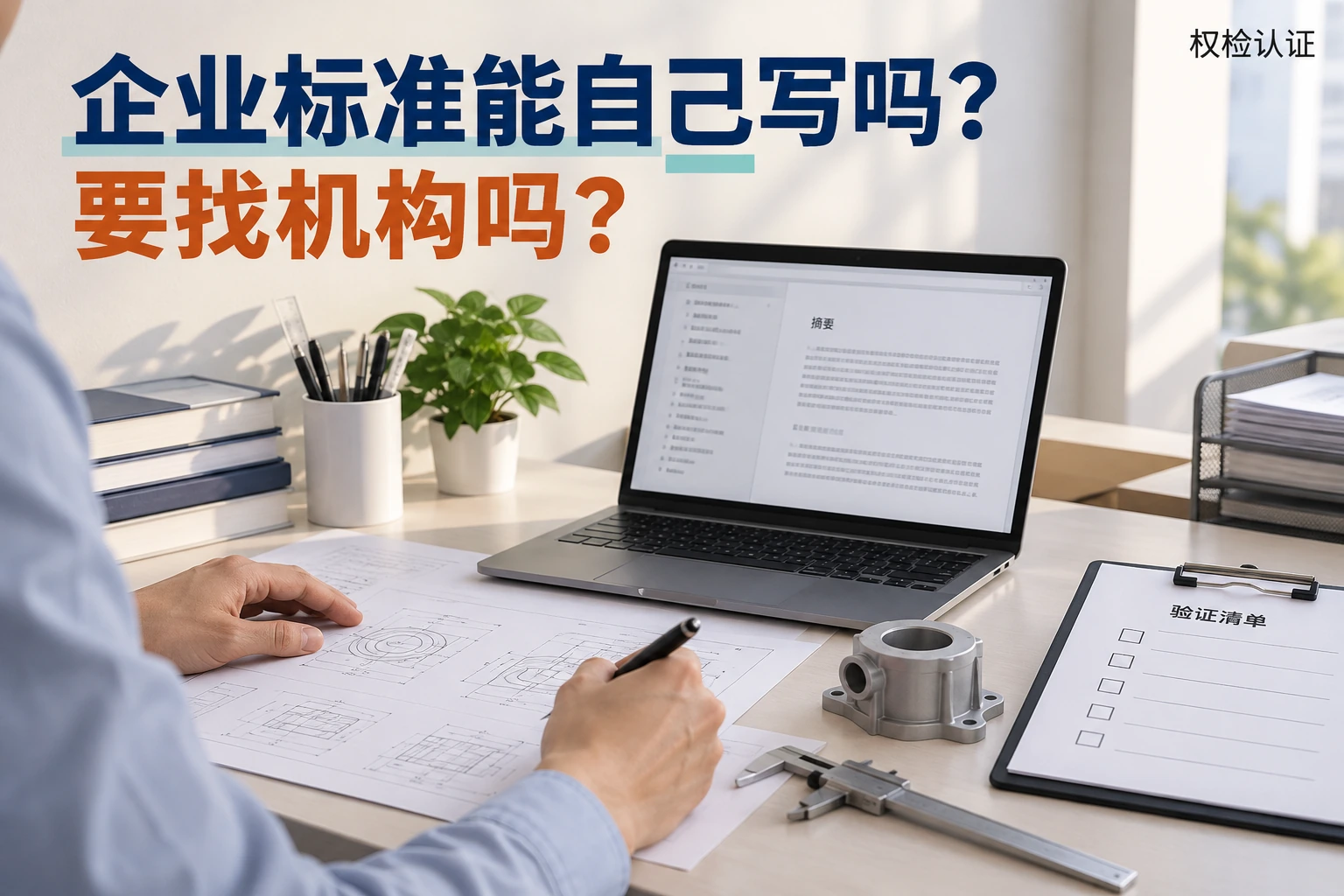 企业标准能自己写吗?要找机构吗?,权检认证AI业务场景封面
