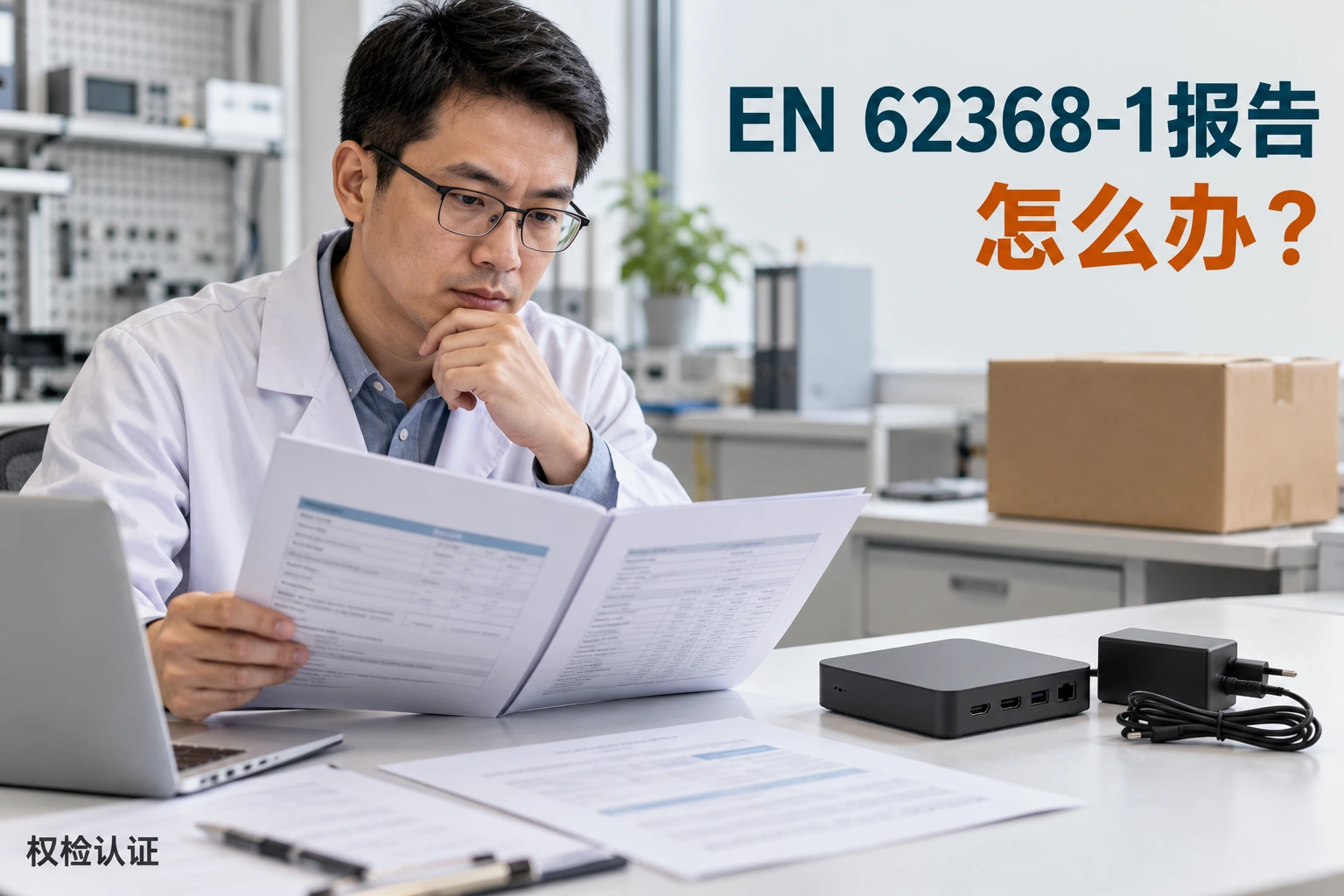 EN 62368-1报告怎么办?,权检认证AI业务场景封面