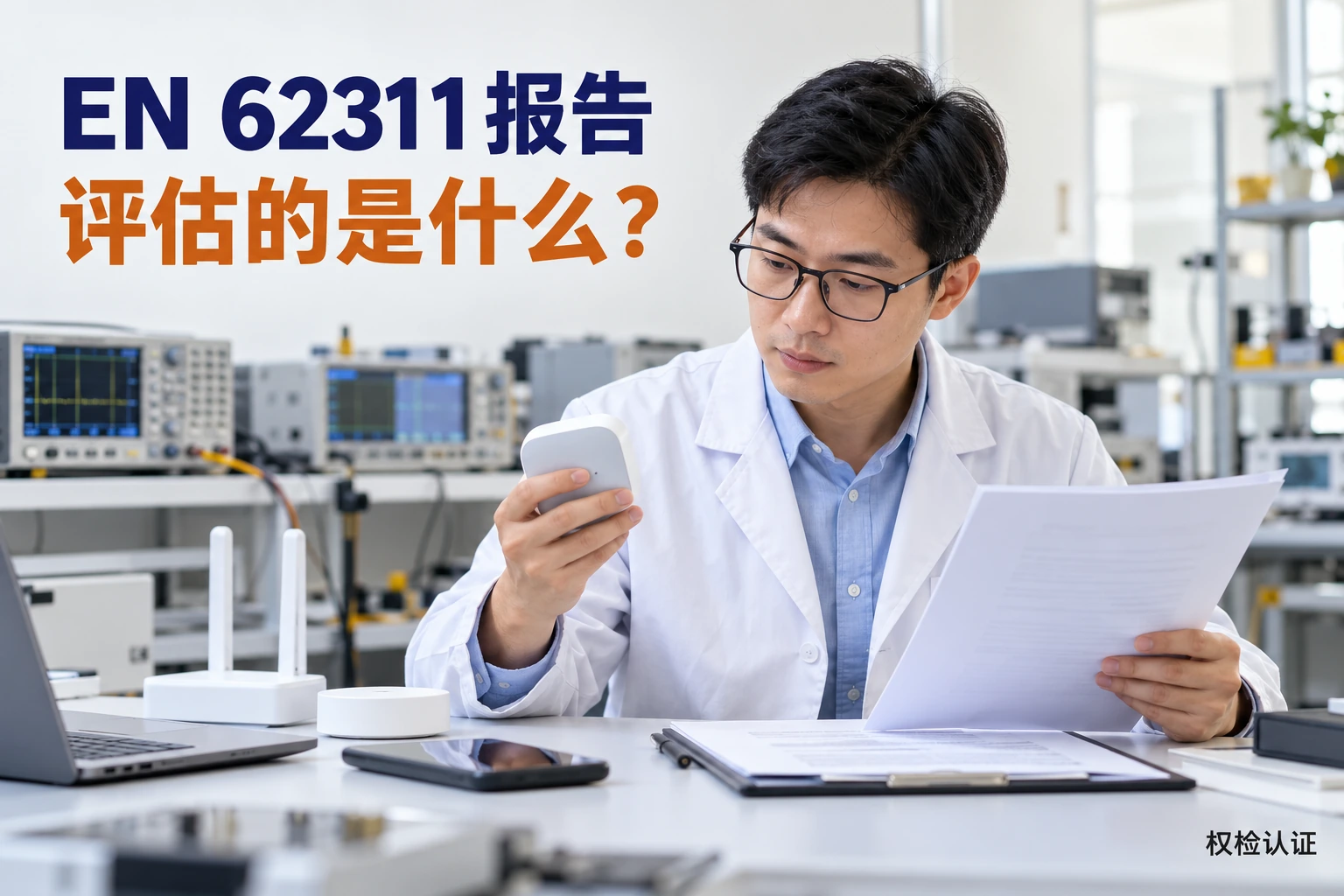 EN 62311报告是什么?,权检认证AI业务场景封面