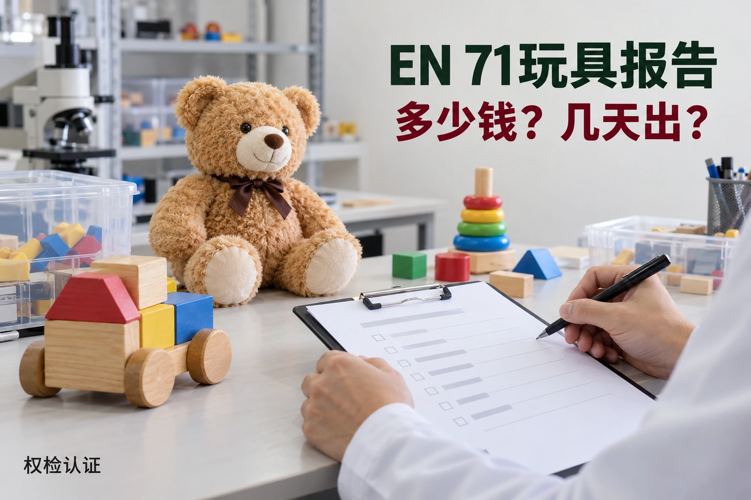 EN 71玩具报告多少钱?几天出,权检认证AI业务场景封面