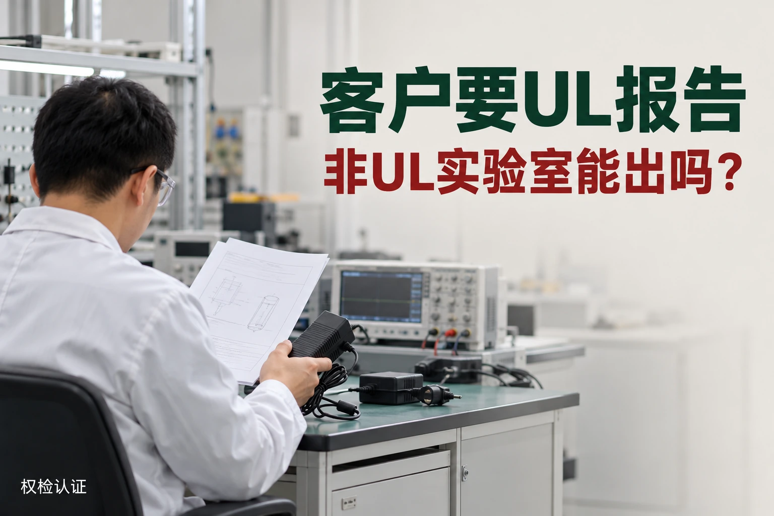客户要UL报告,非UL实验室能出吗?,权检认证AI业务场景封面