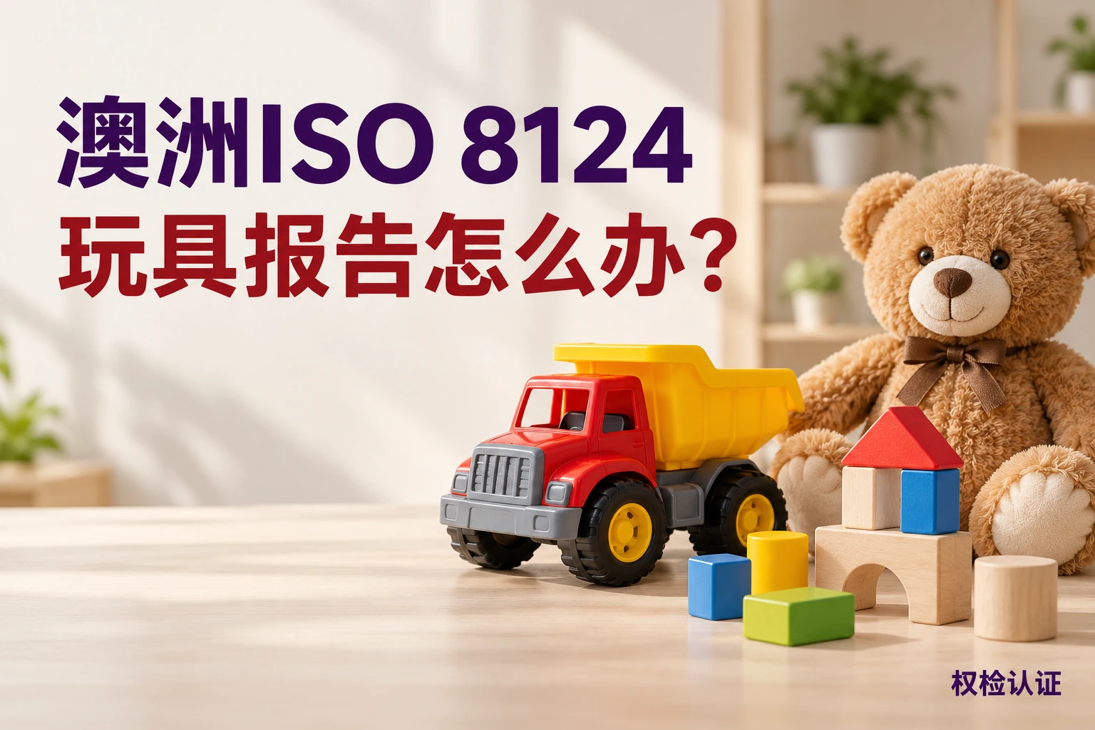 澳洲ISO 8124玩具报告怎么办?,权检认证AI业务场景封面