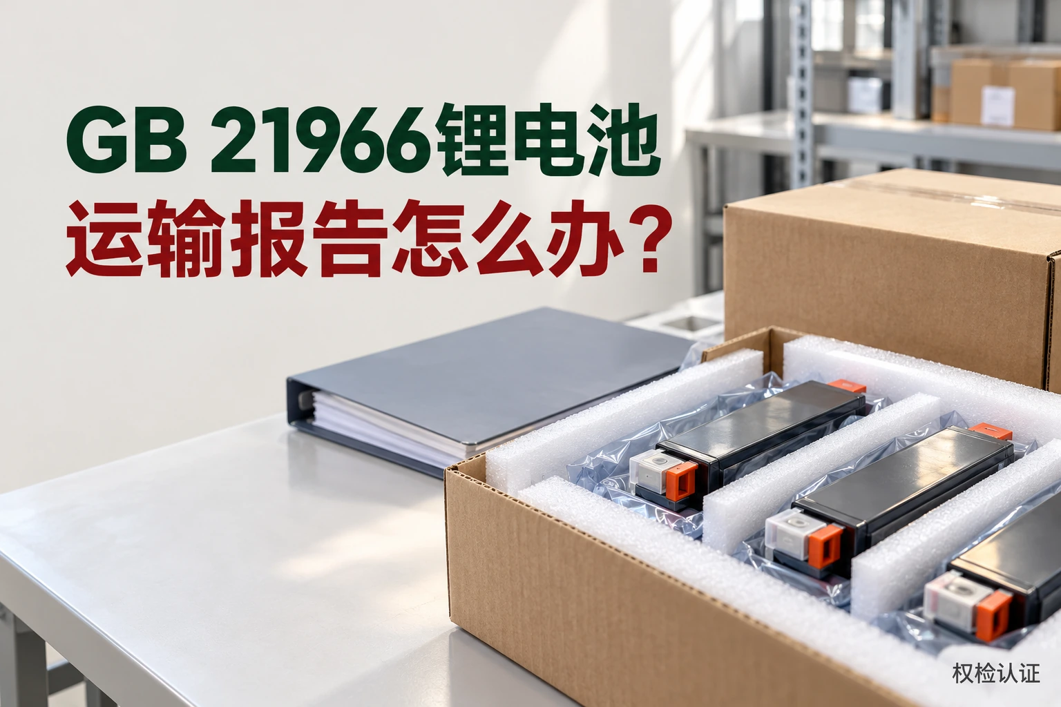 GB 21966锂电池运输报告怎么办?,权检认证AI业务场景封面