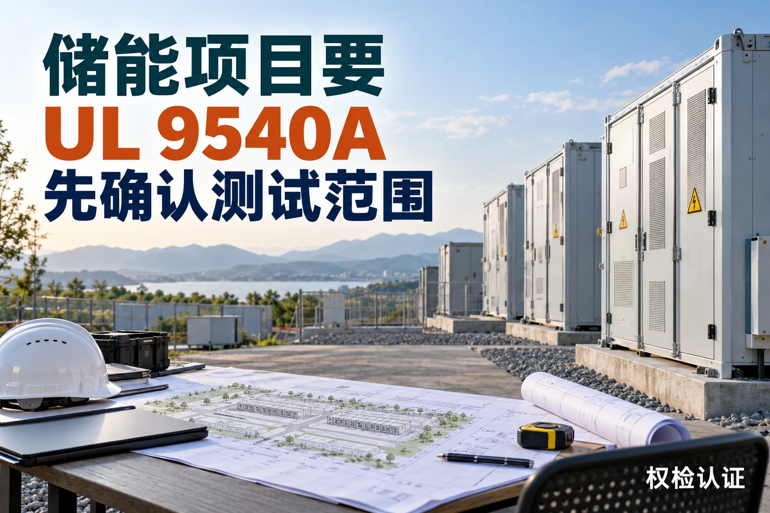 储能项目要UL 9540A,怎么办?,权检认证AI业务场景封面