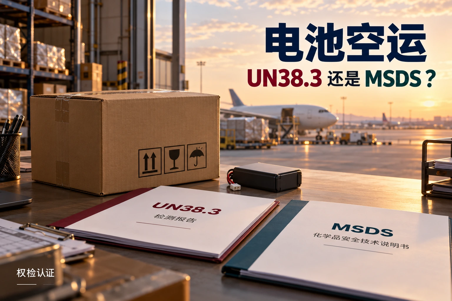 电池空运要UN38.3还是MSDS?,权检认证AI业务场景封面