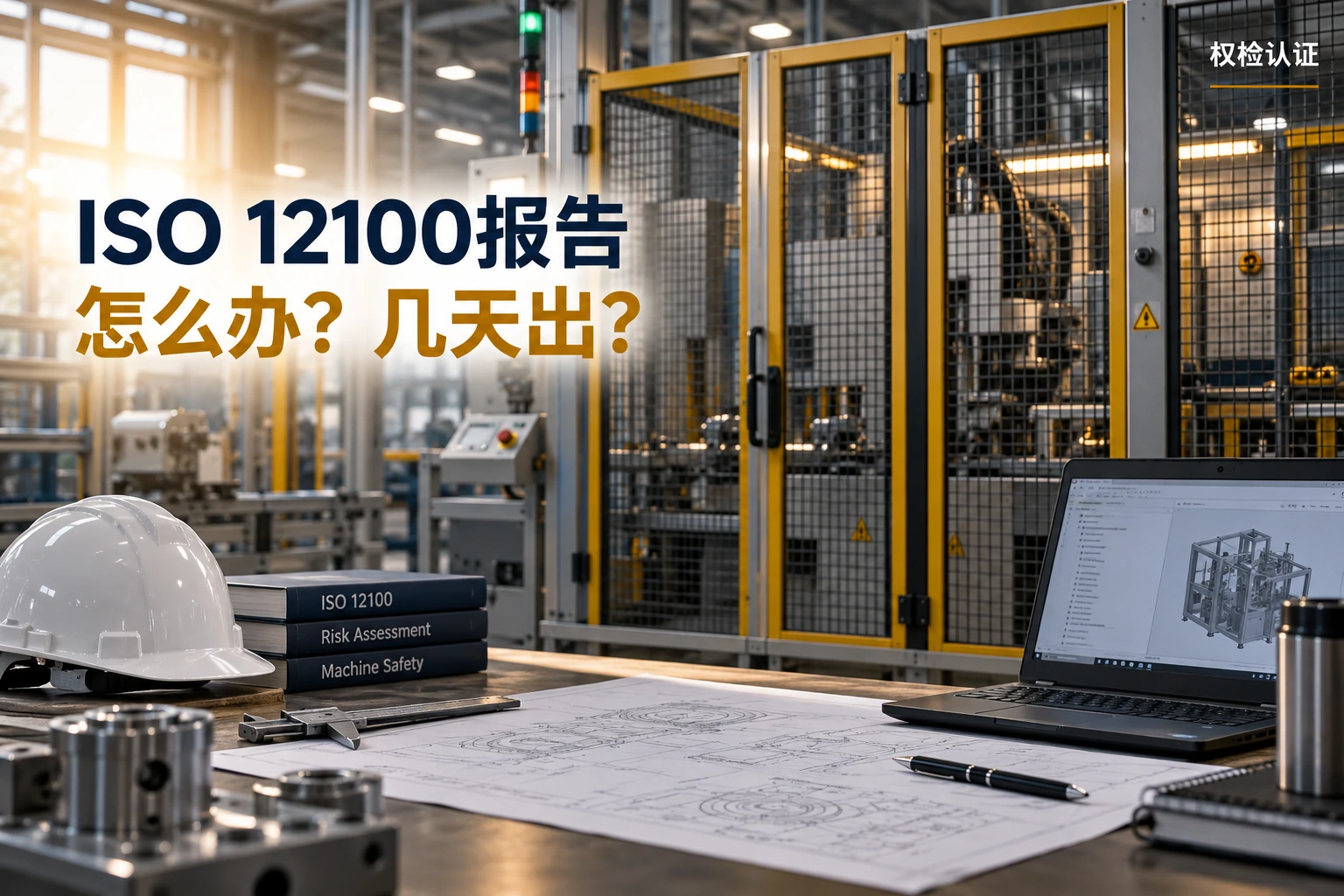 ISO 12100报告怎么办?几天出,权检认证AI业务场景封面