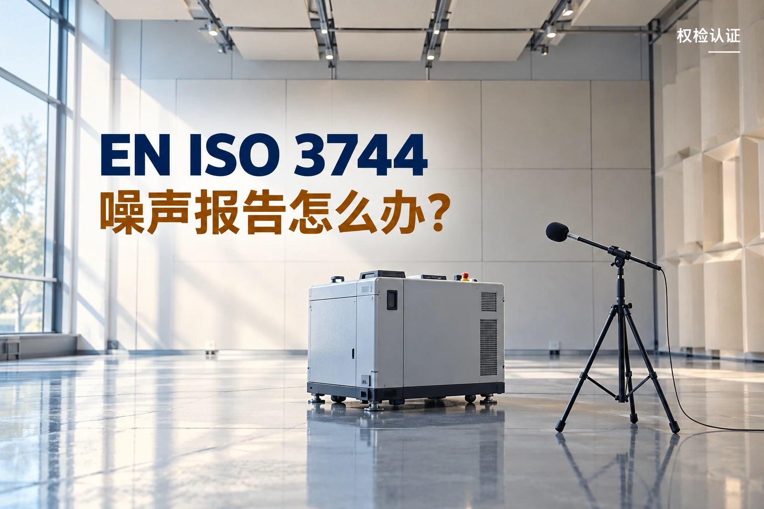 EN ISO 3744噪声报告怎么办?,权检认证AI业务场景封面