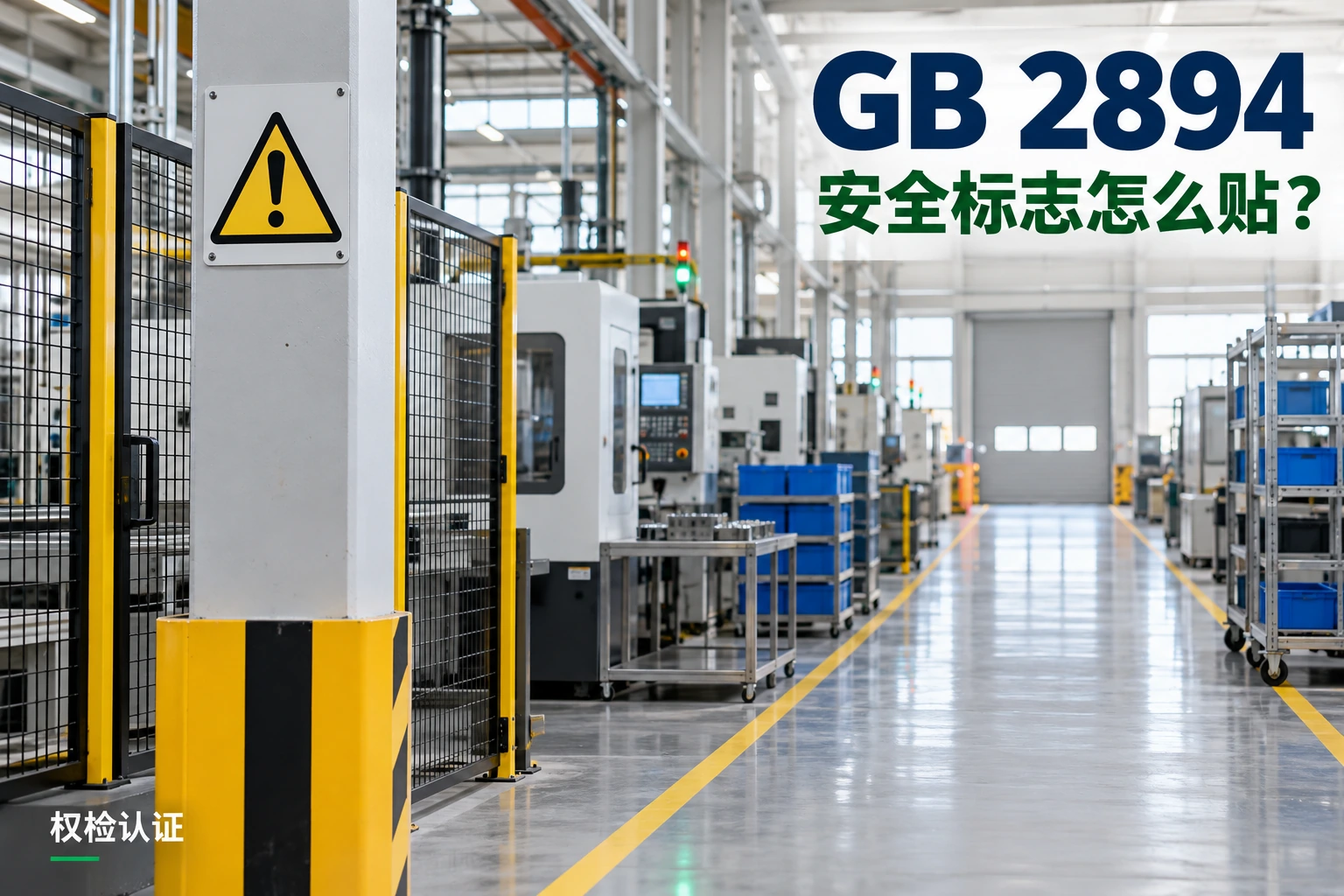 GB 2894安全标志怎么贴?,权检认证AI业务场景封面