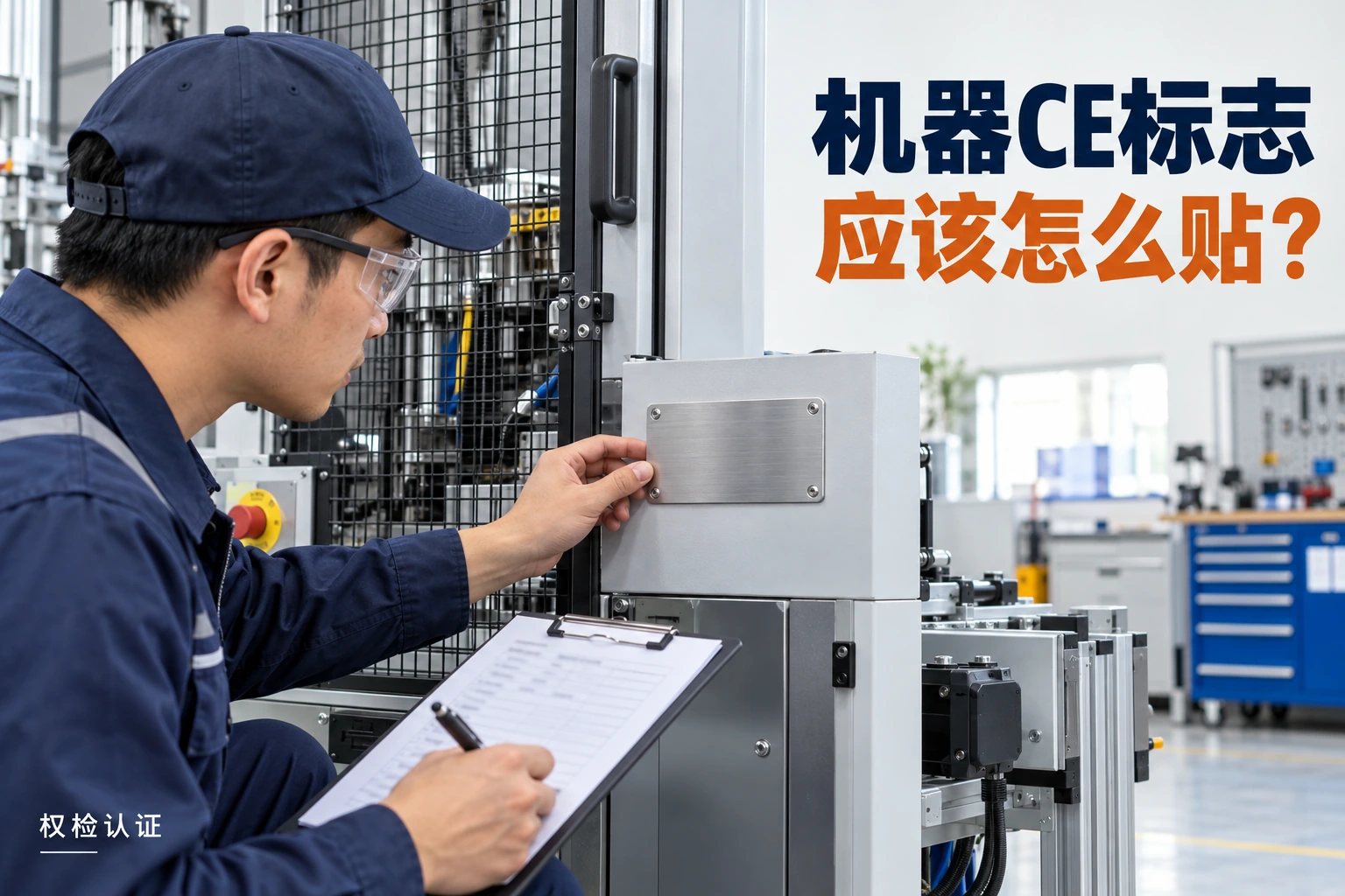 客户要求机器带CE标志,怎么贴?,权检认证AI业务场景封面