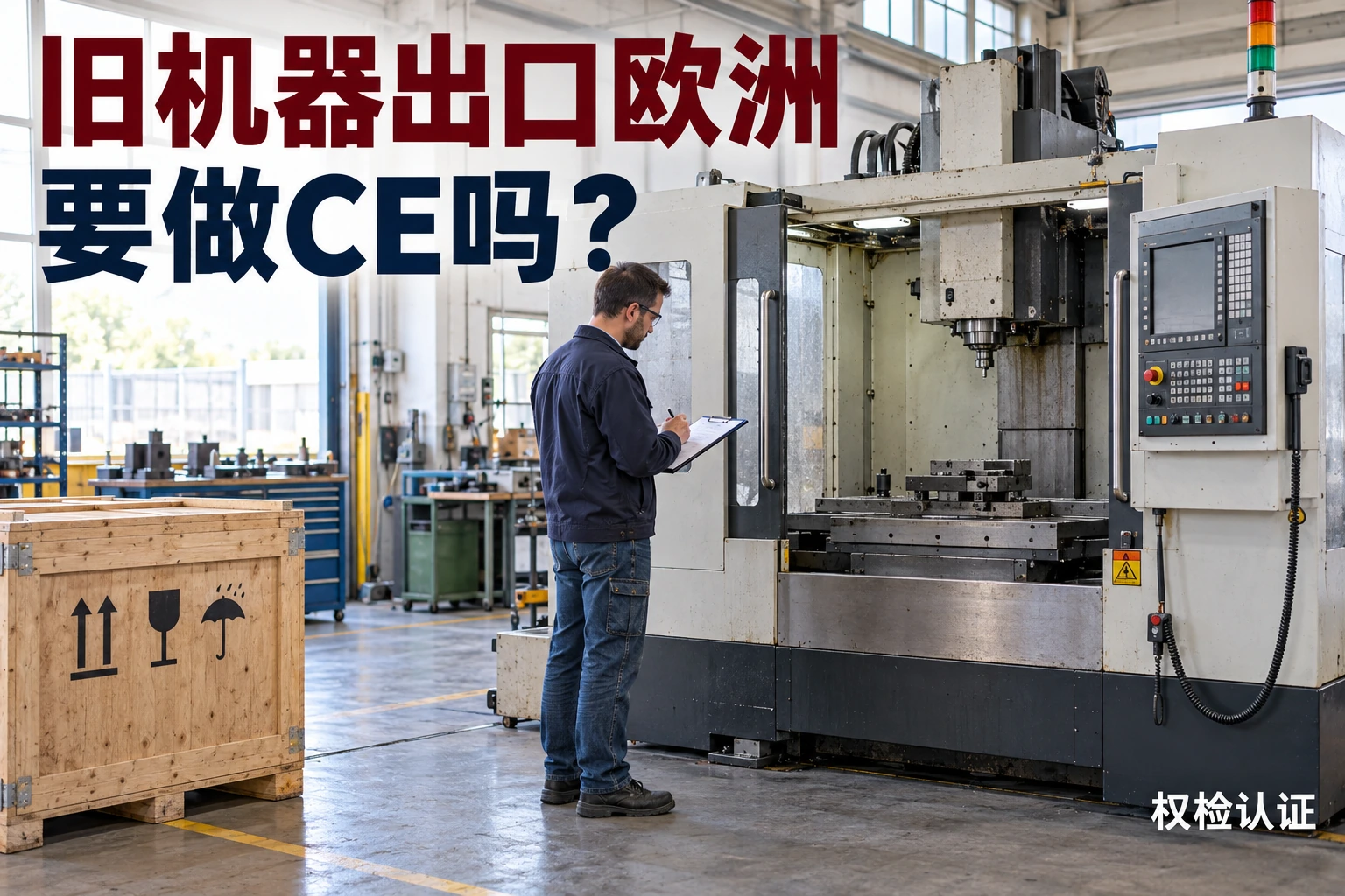 旧机器出口欧洲,要做CE吗?,权检认证AI业务场景封面