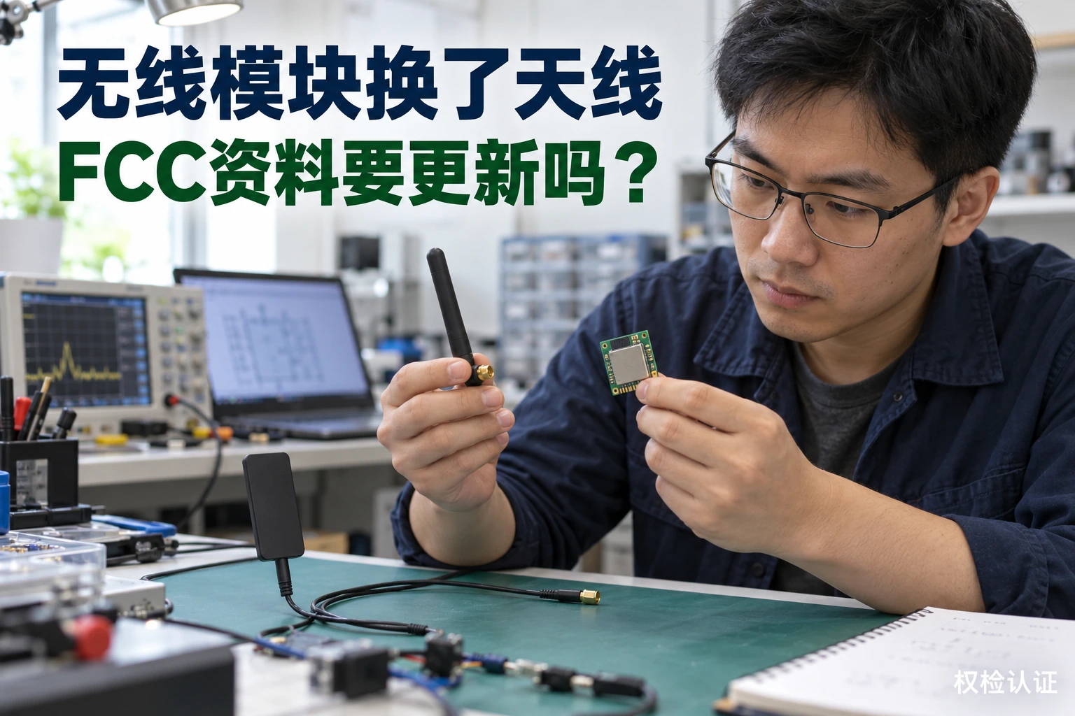 无线模块换了天线,FCC资料要更新吗?,权检认证AI业务场景封面