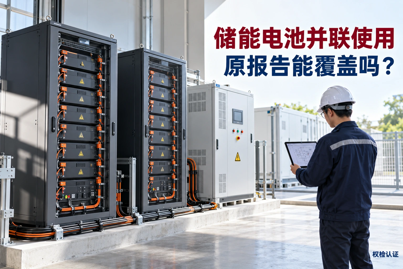 储能电池并联使用,原报告能覆盖吗?,权检认证AI业务场景封面