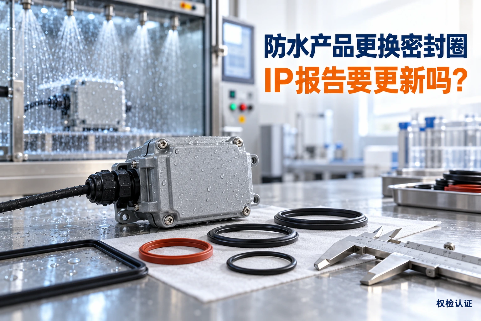 防水产品更换密封圈,IP报告要更新吗?,权检认证AI业务场景封面