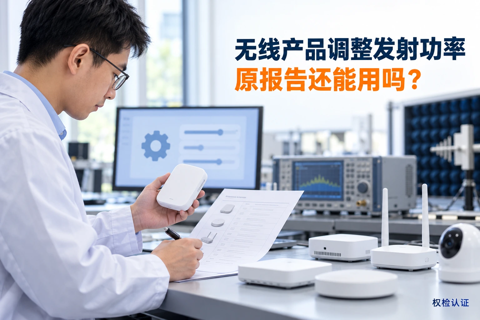 无线产品调整发射功率,原报告还能用吗?,权检认证AI业务场景封面