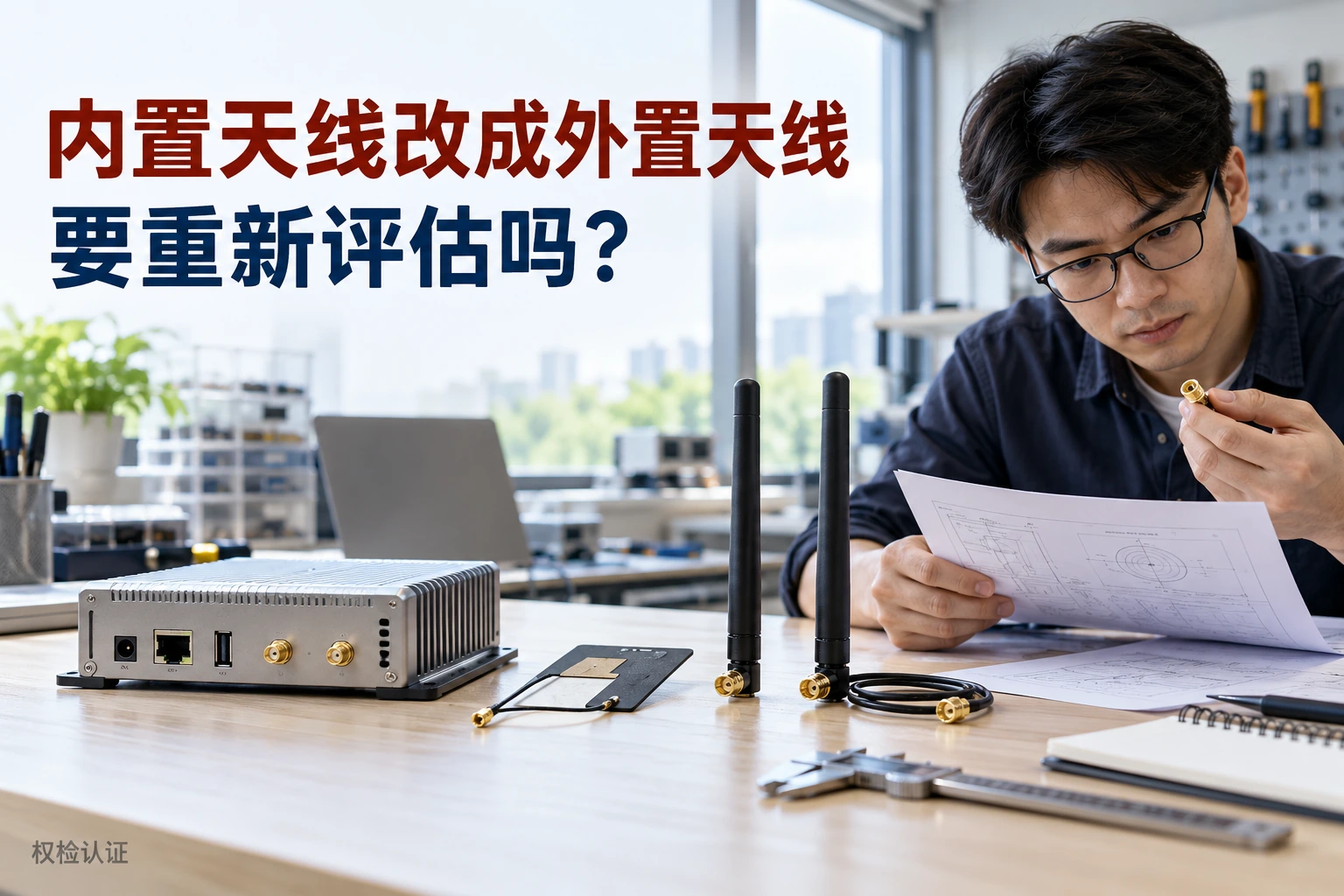 无线模块从内置天线改外置,要重新评估吗?,权检认证AI业务场景封面