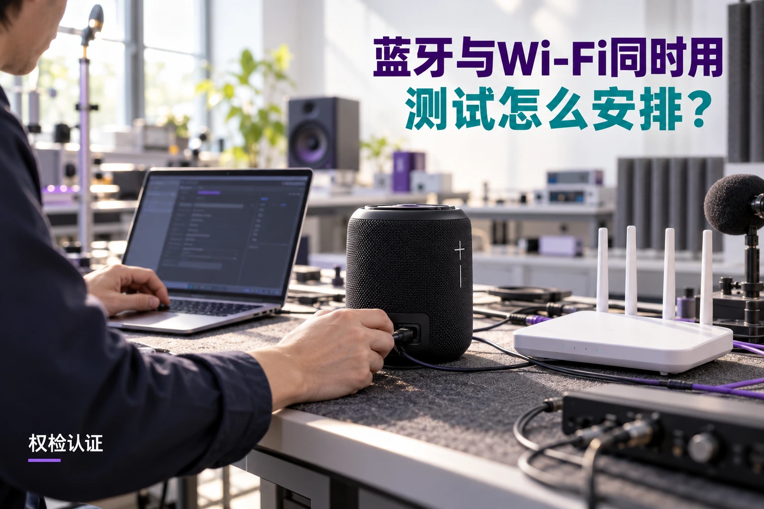 产品同时使用蓝牙和Wi-Fi,测试怎么安排?,权检认证AI业务场景封面