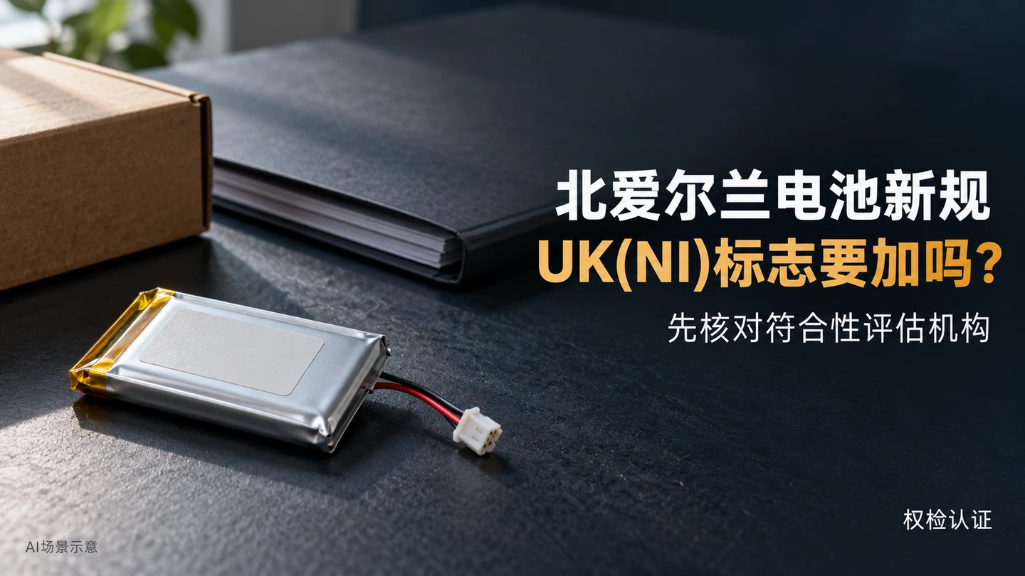 北爱尔兰电池新规及UK(NI)标志判断,电池和合规文件AI场景封面
