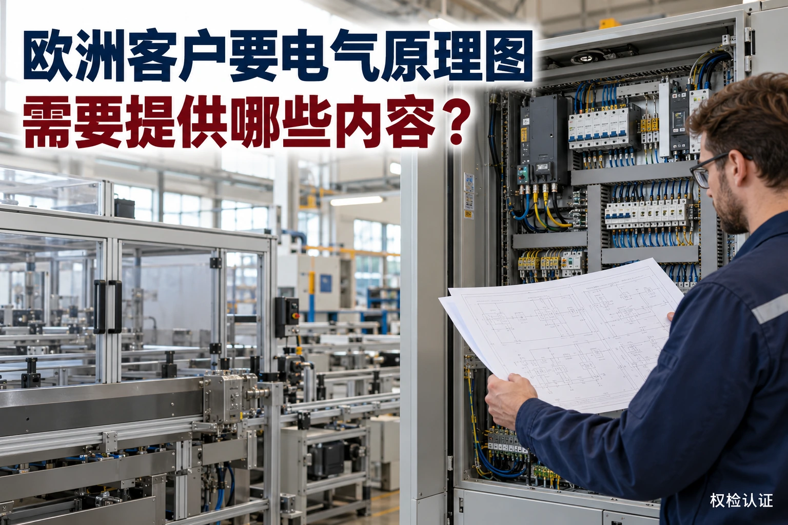 欧洲客户要电气原理图,需要提供哪些内容?,权检认证AI业务场景封面