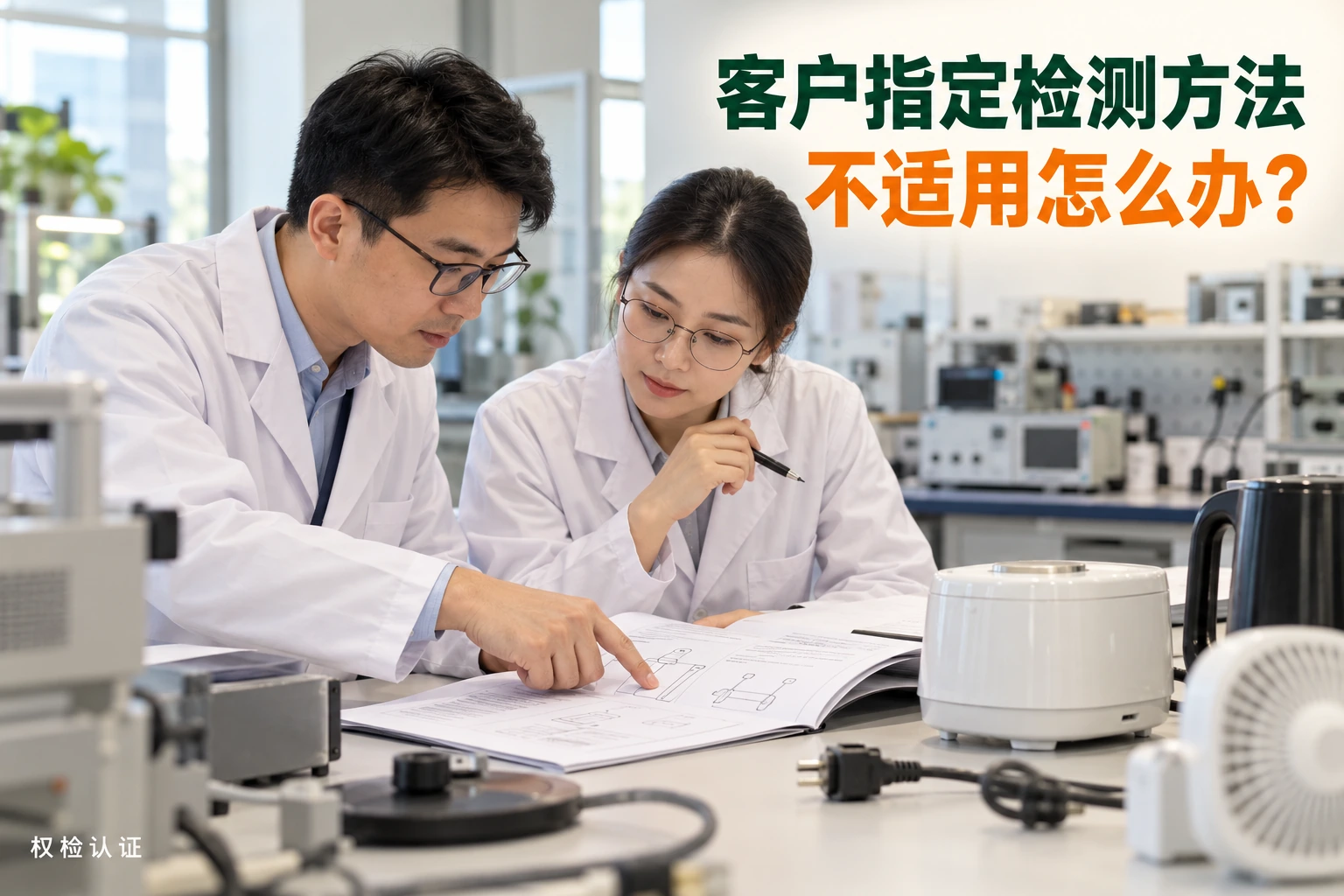 客户指定检测方法,实验室认为不适用怎么办?,权检认证AI业务场景封面