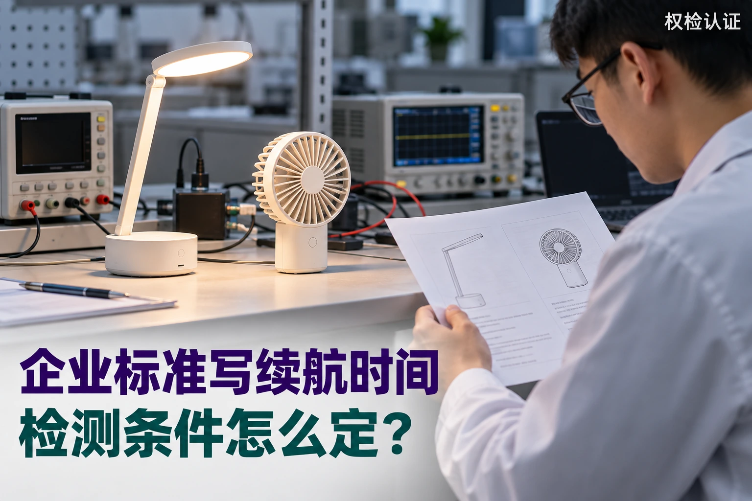 企业标准写了续航时间,检测条件怎么定?,权检认证AI业务场景封面