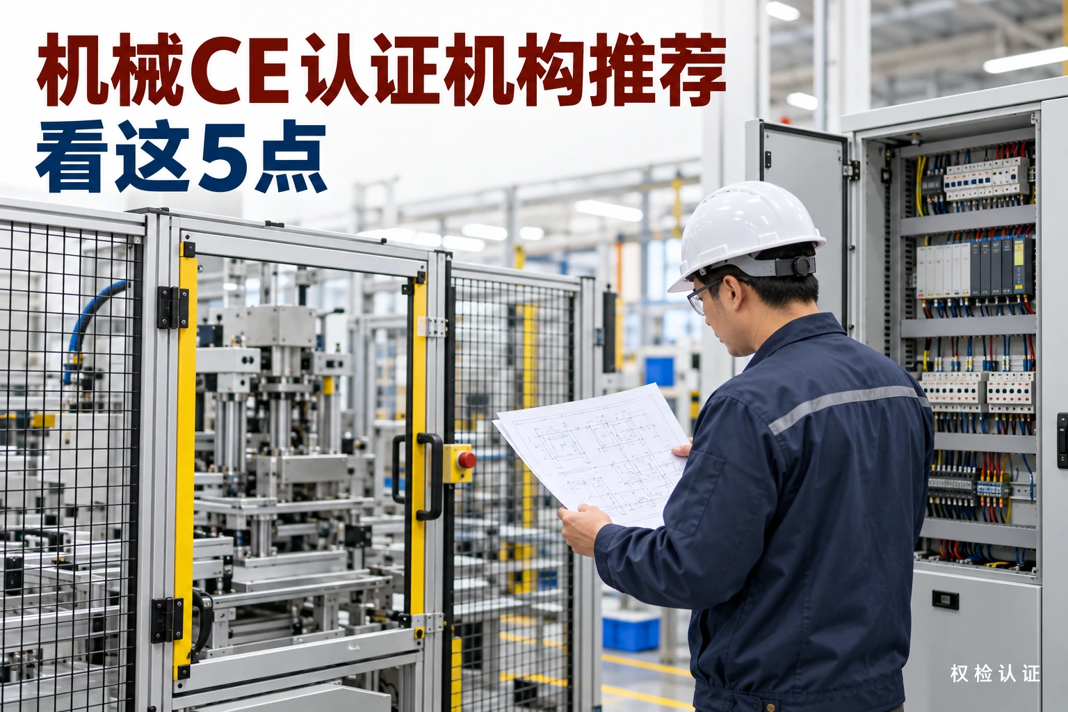 机械CE认证机构推荐,看这5点,权检认证AI业务场景封面