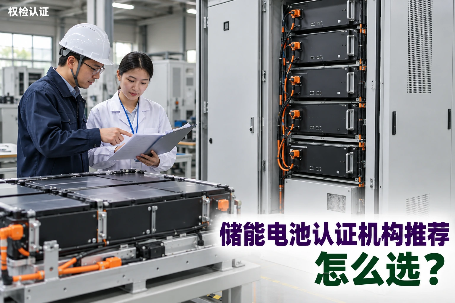 储能电池认证机构推荐:怎么选?,权检认证AI业务场景封面